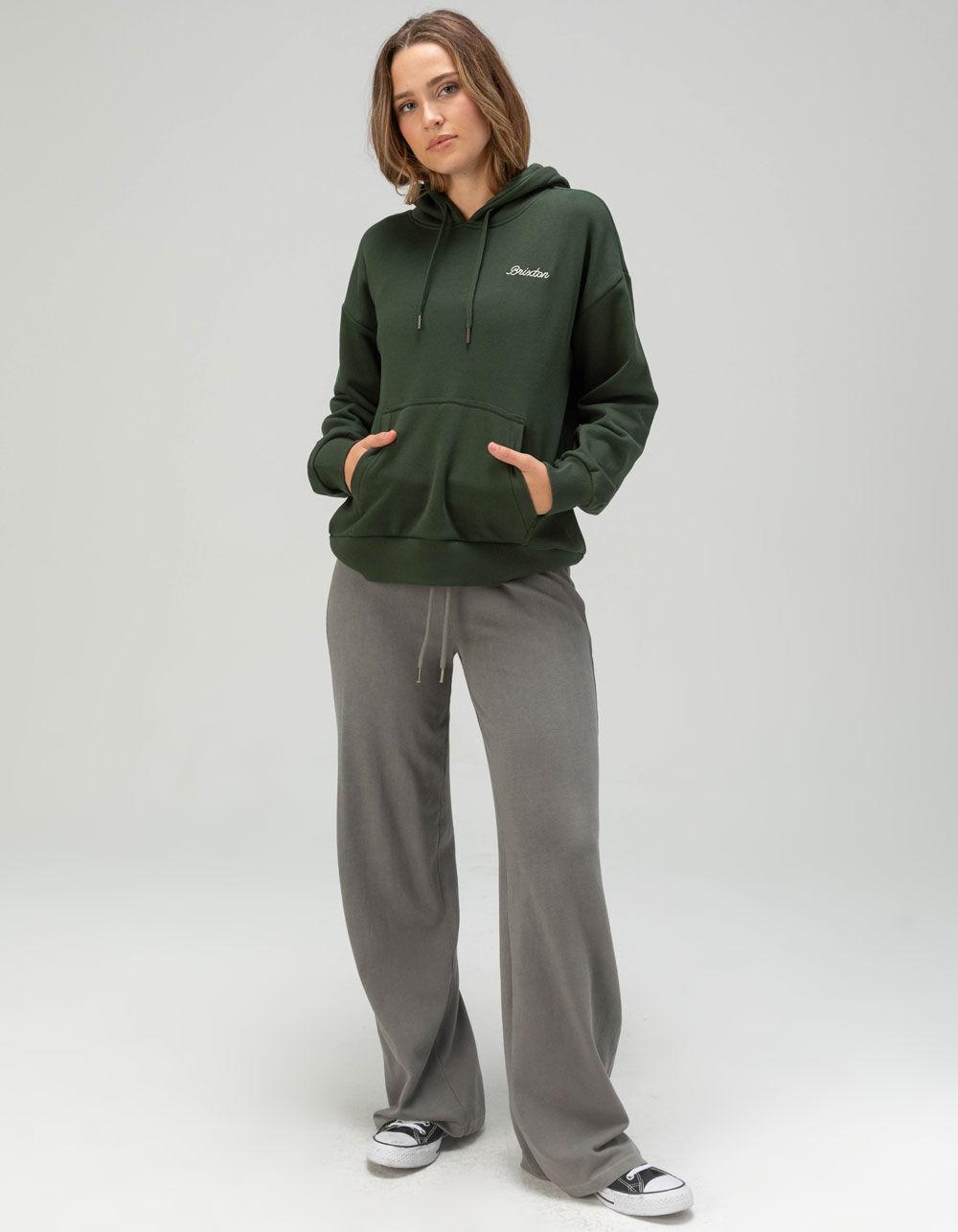 BRIXTON Script Womens Hoodie - FOREST Product Image