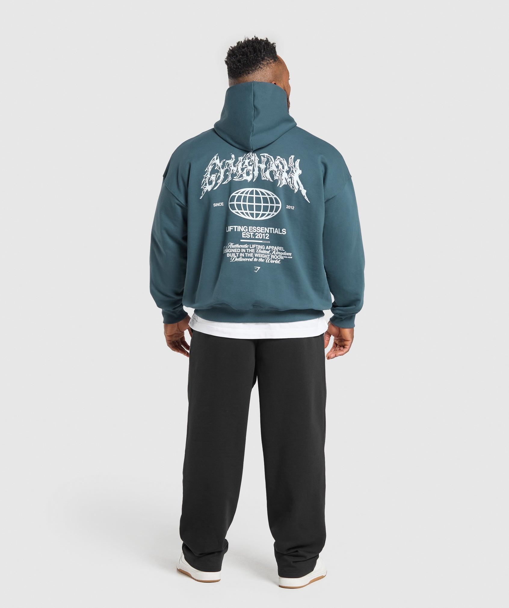 Metal Lifting Graphic Hoodie Product Image