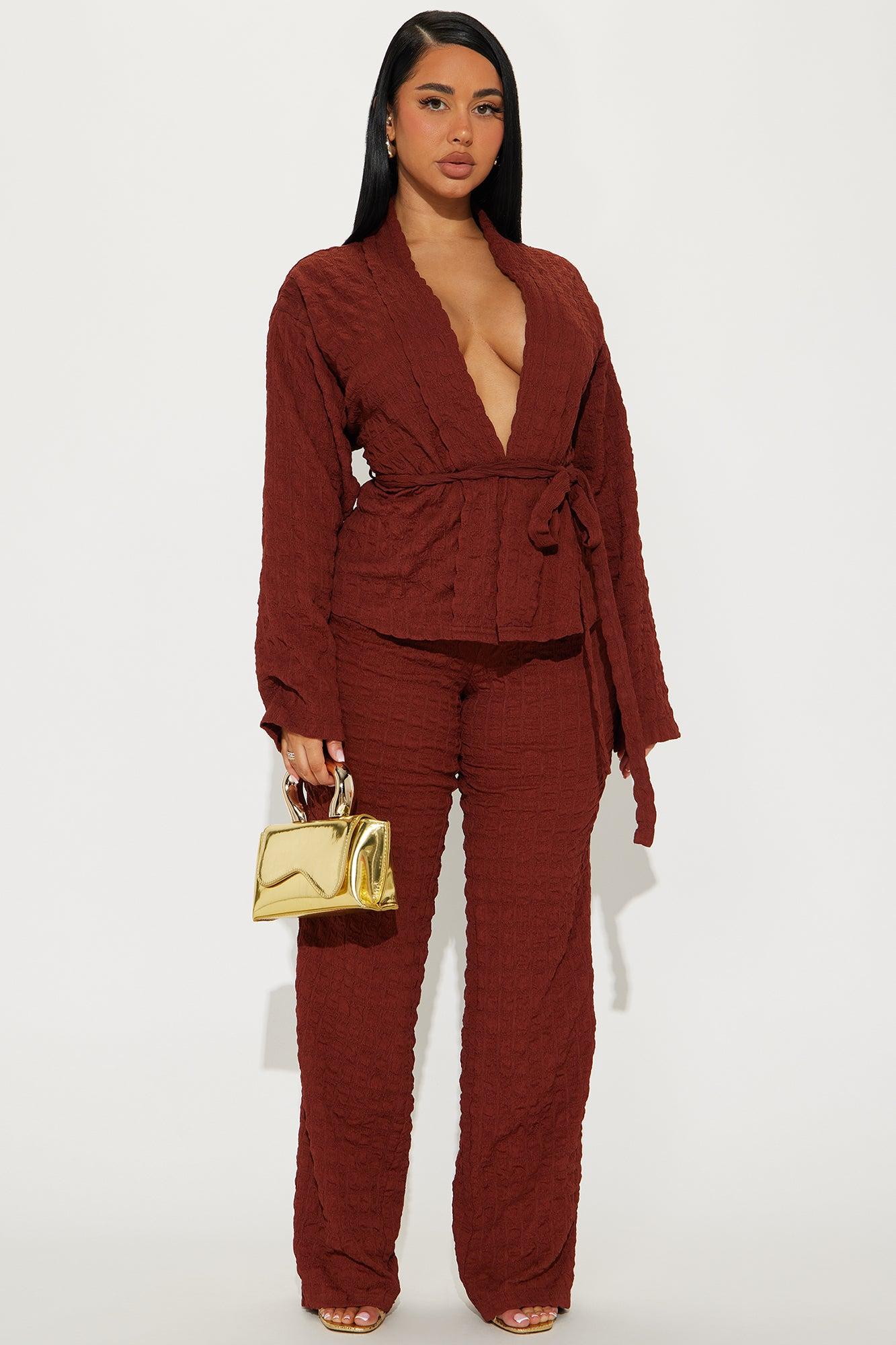 Sunday Brunch Pant Set - Rust Product Image