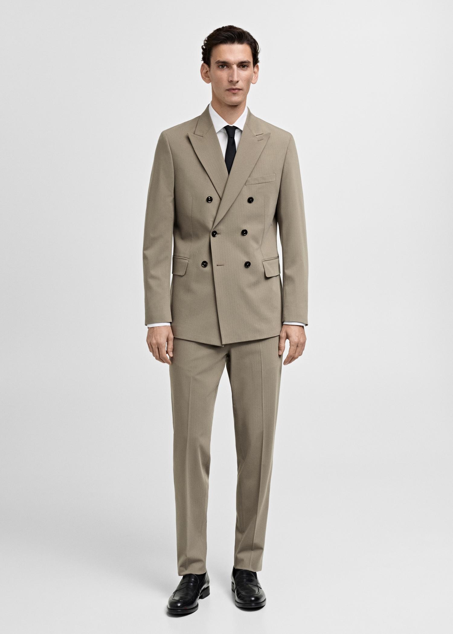 Monaco slim-fit suit pants - Men | MANGO USA Product Image