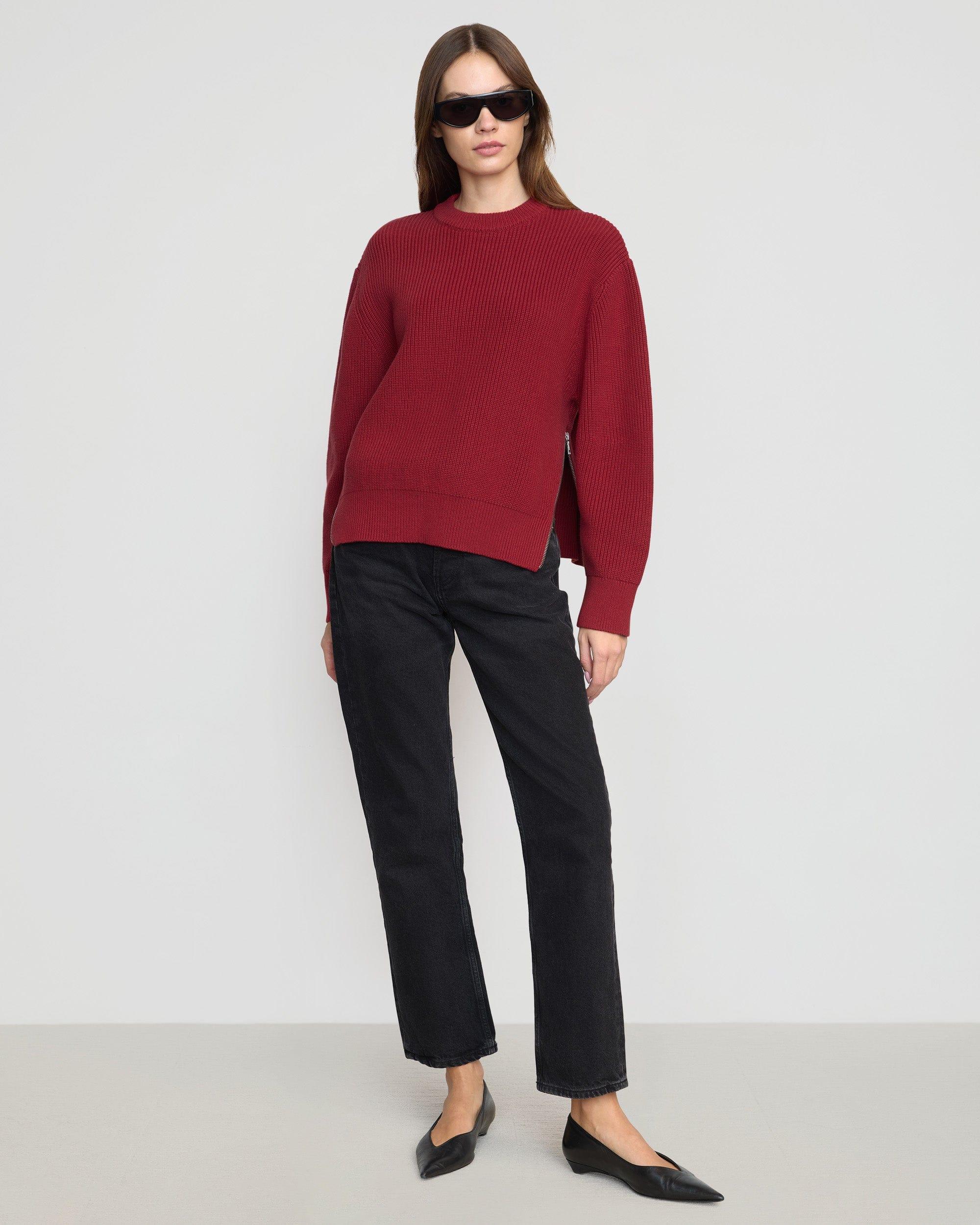Tate Organic Cotton Side-Zip Sweater Product Image