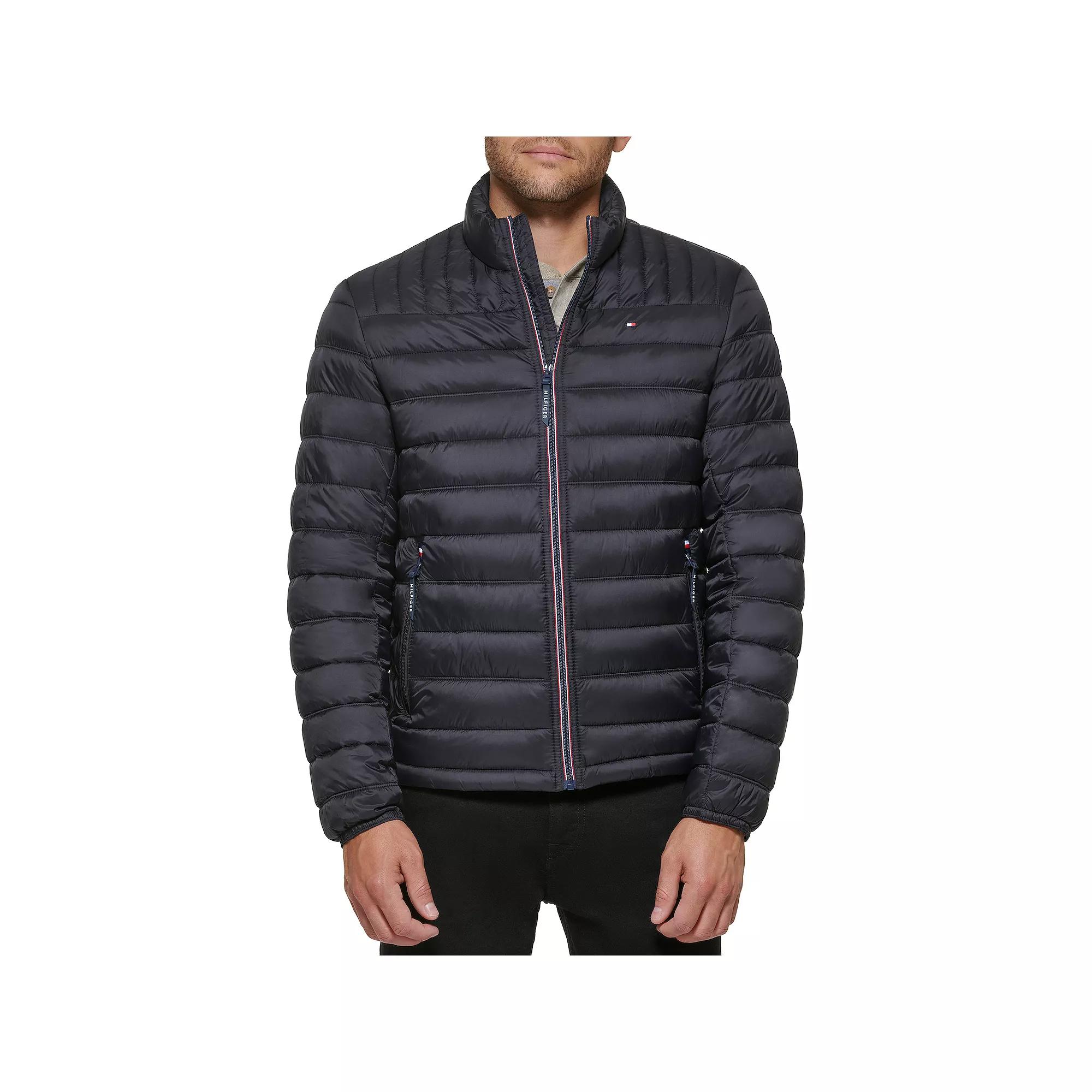 Big & Tall Tommy Hilfiger Stand Collar Packable Puffer Jacket, Men's,  Product Image
