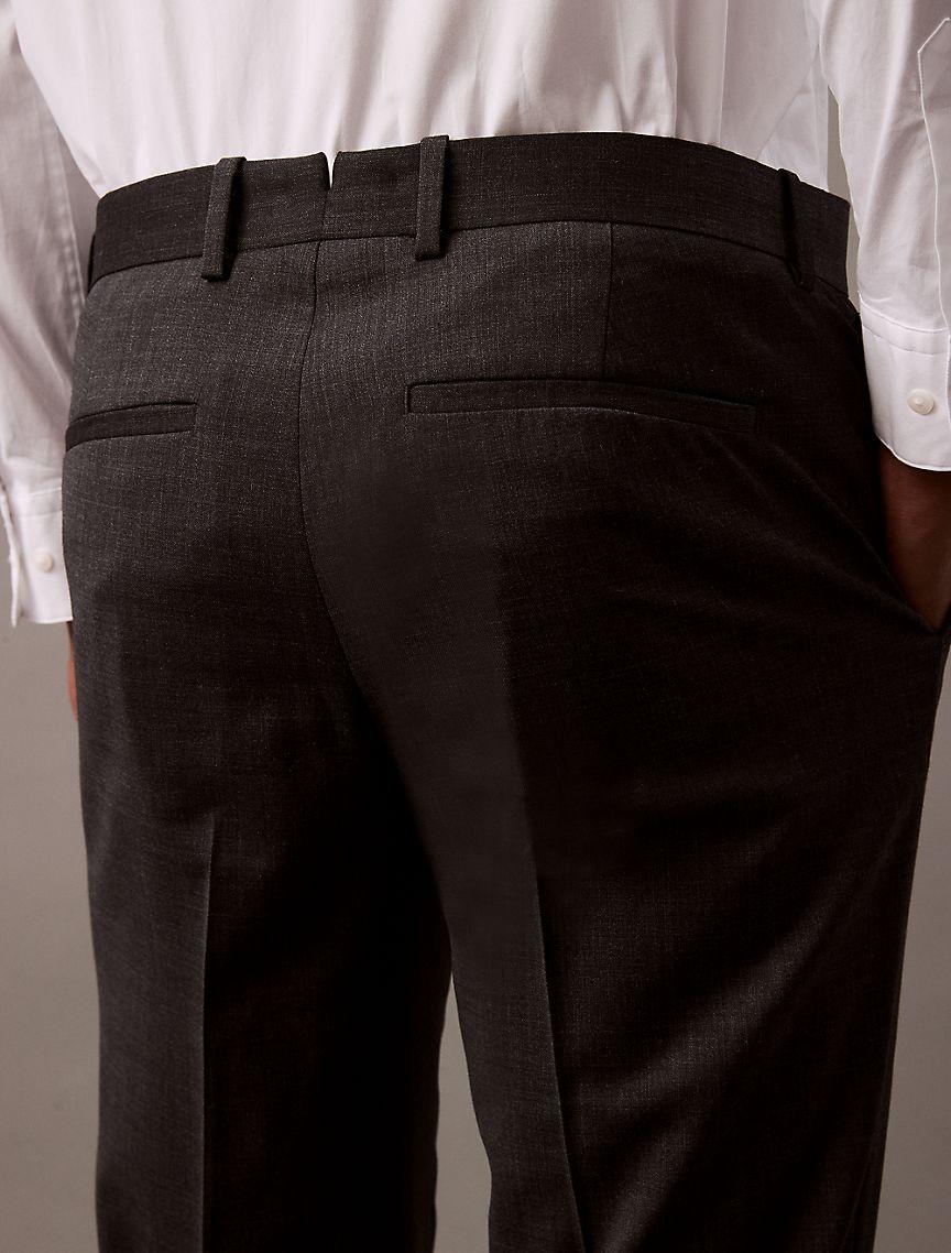 Wool Blend Tailored Slim Pants Product Image