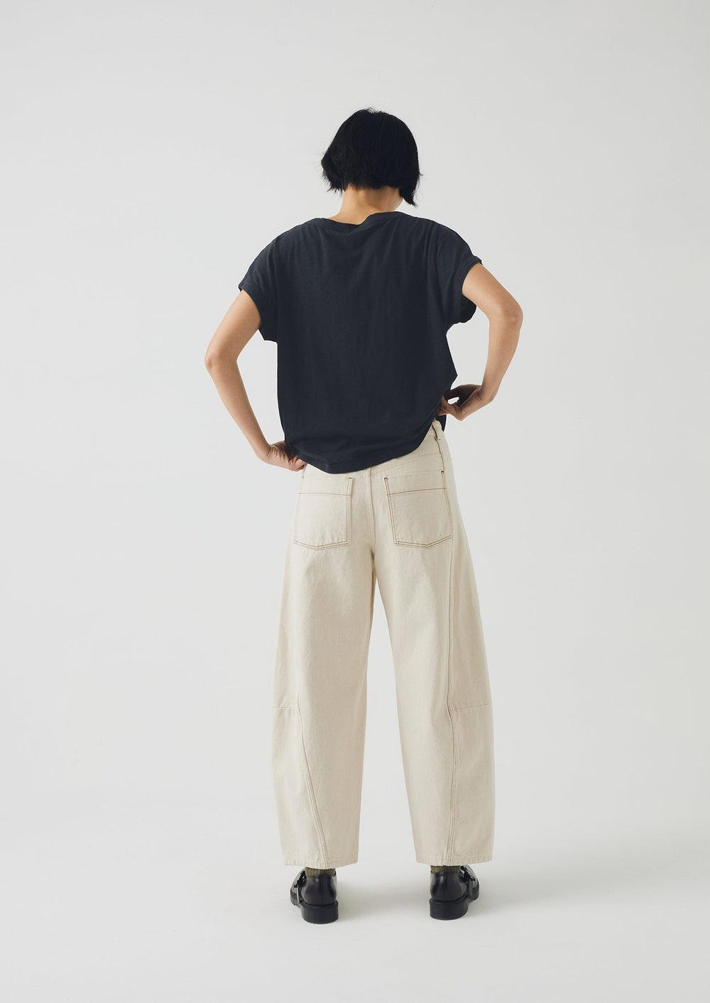 Alda Organic Cotton Easy Tee | Pebble Product Image