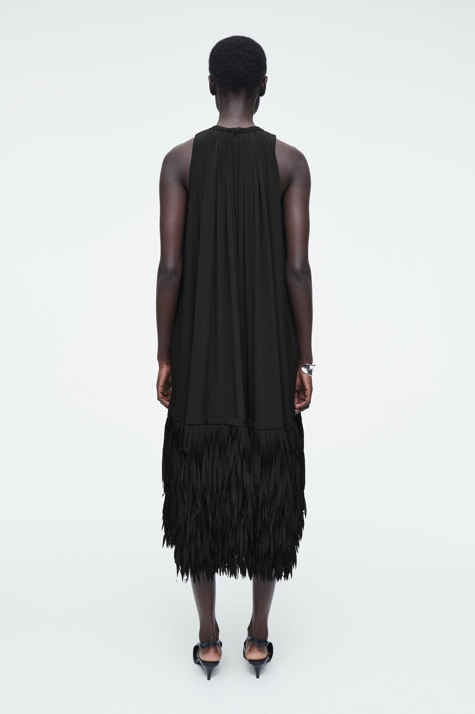 FRINGED-HEM DRESS Product Image