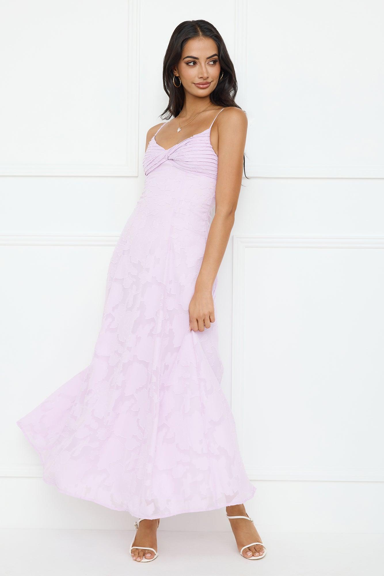 Pine Blossom Maxi Dress Lilac Product Image