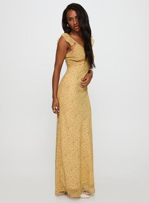 Dearlie Frill Maxi Dress Multi Product Image