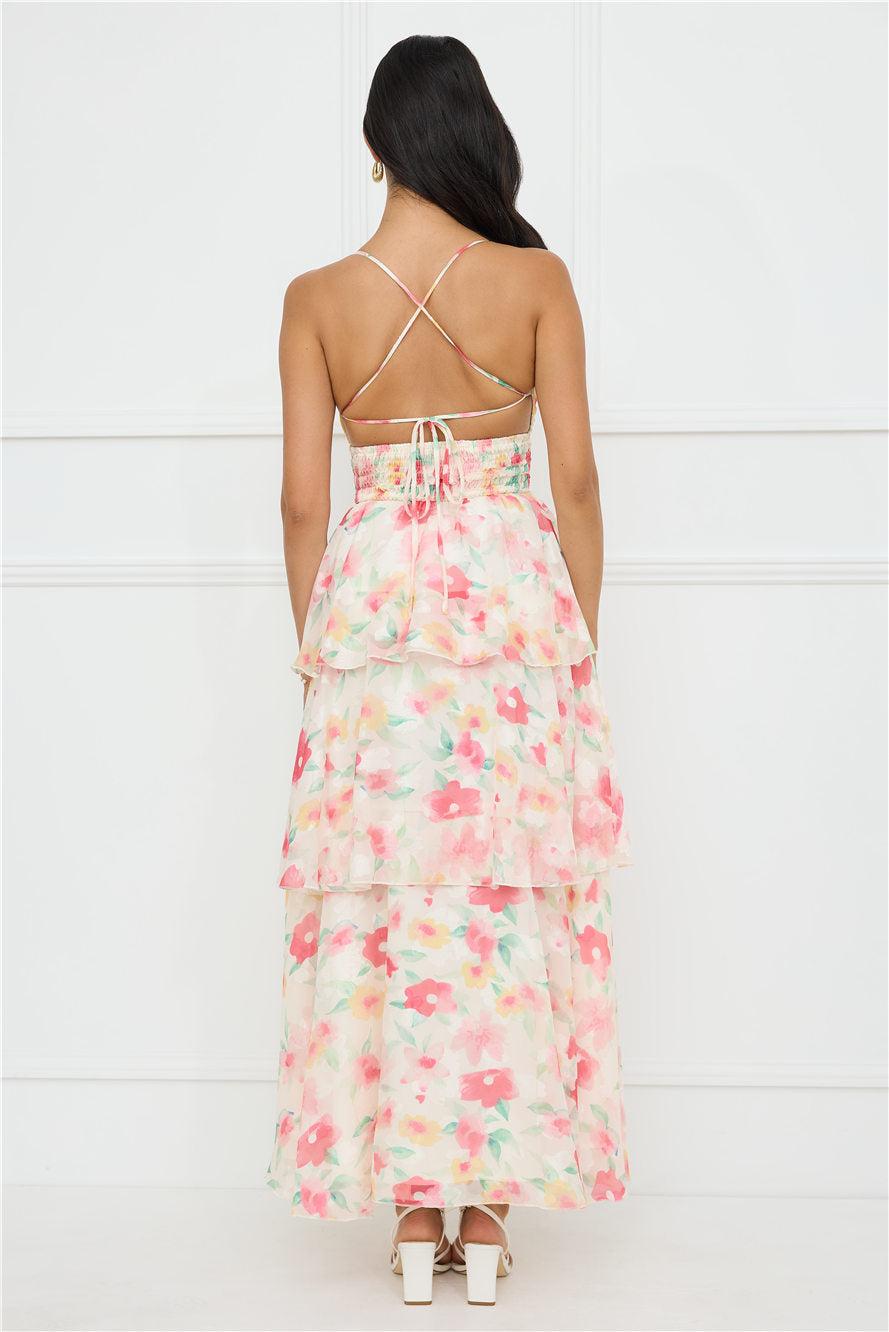 Bright Beauty Maxi Dress Print Product Image