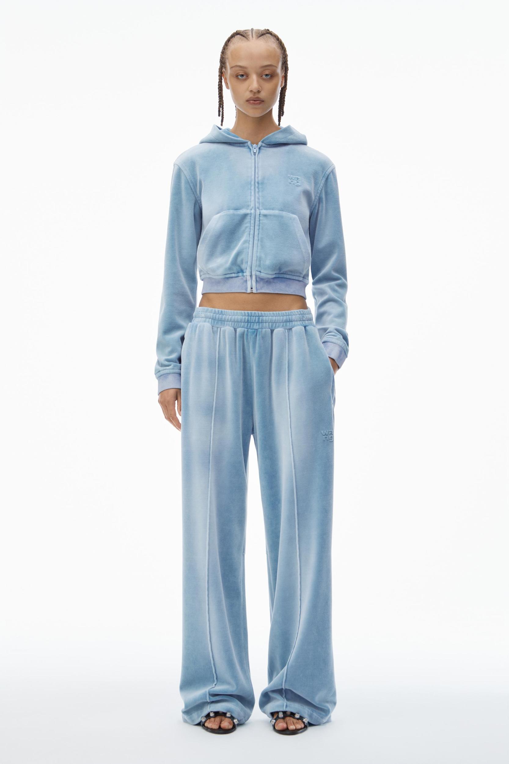 Trackpants In Crushed Velour Product Image