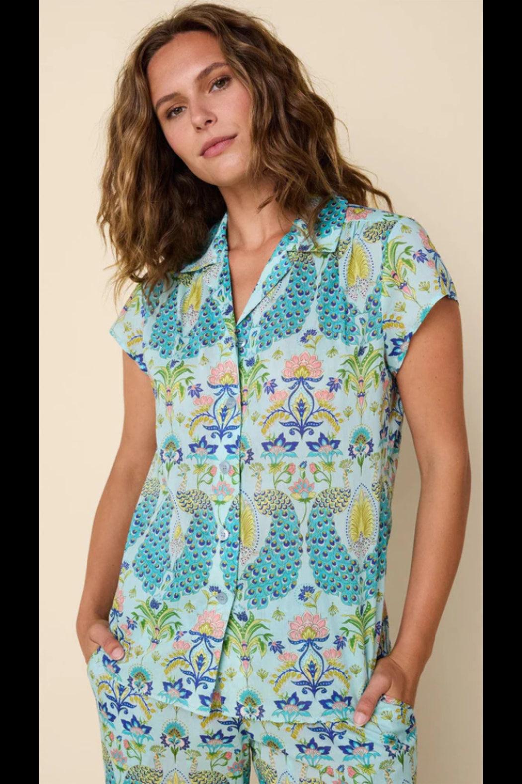 Peacock Voile Capri Product Image