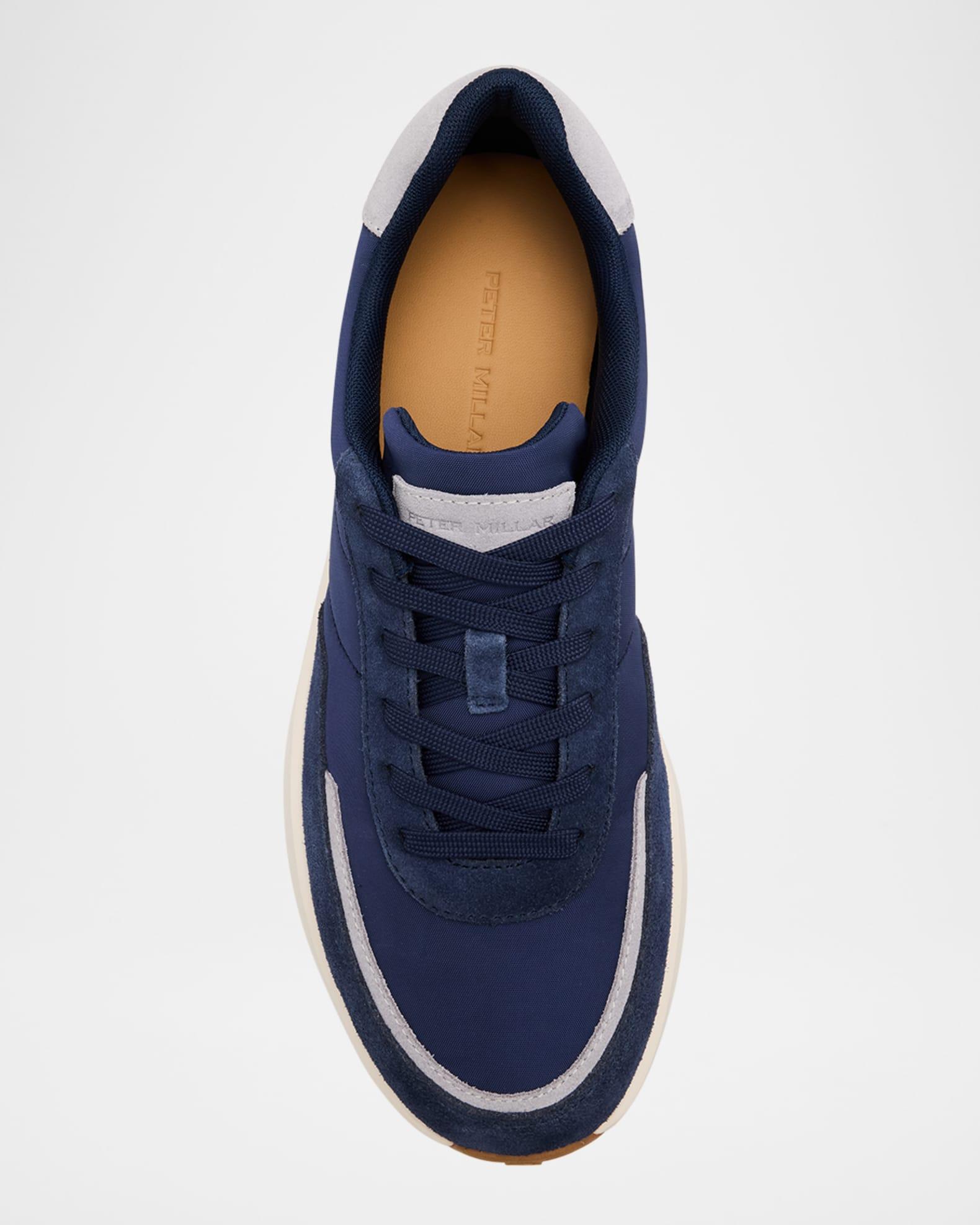 Men's Journeyman Nylon and Suede Low-Top Sneakers Product Image