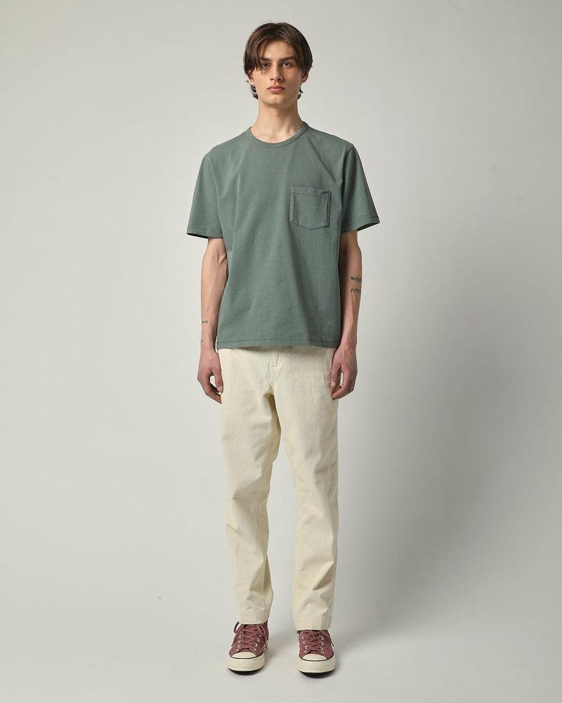 Organic Garment Dyed Tee - Grey Product Image