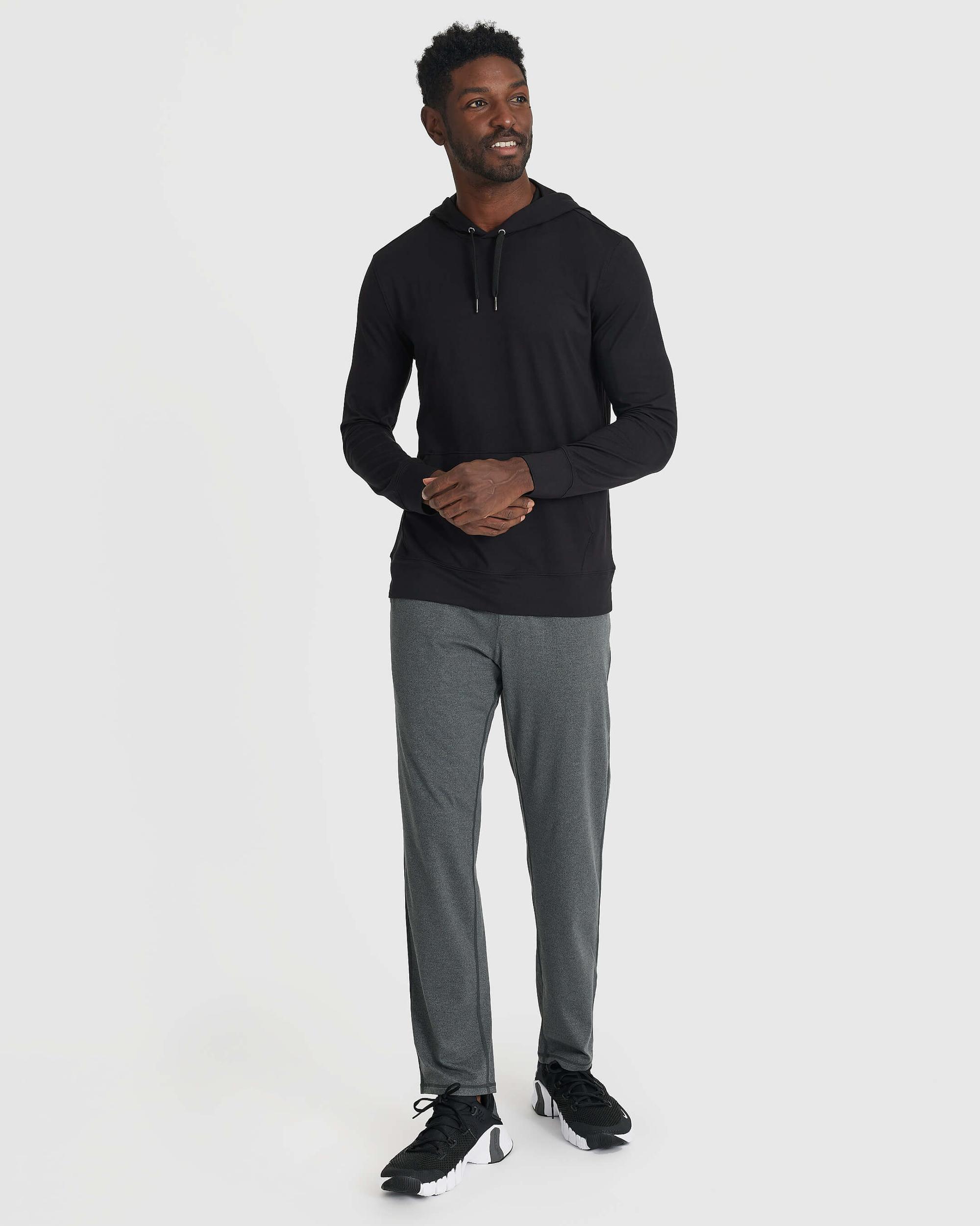 Black Active Comfort Pullover Hoodie Product Image