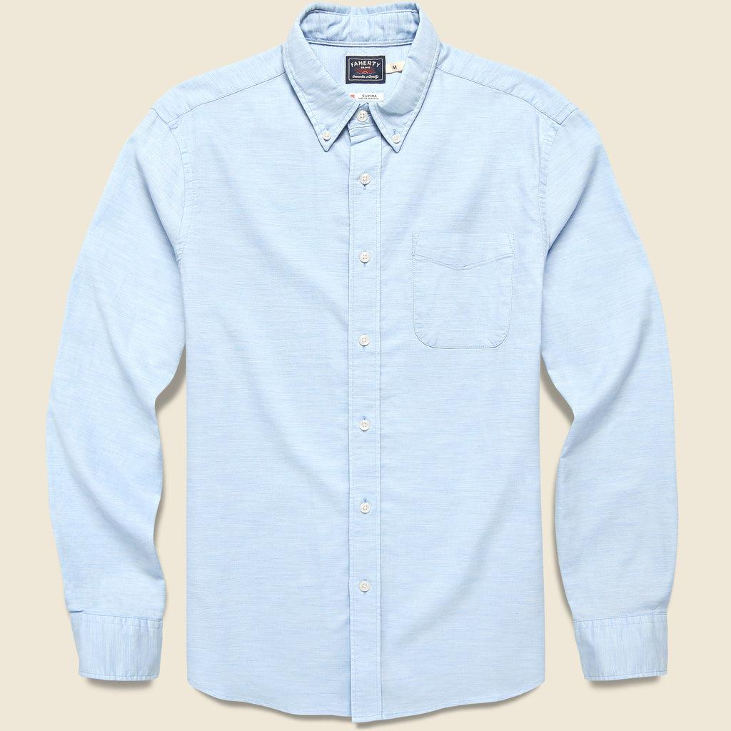 Supima Oxford Shirt - Blue Heather Product Image