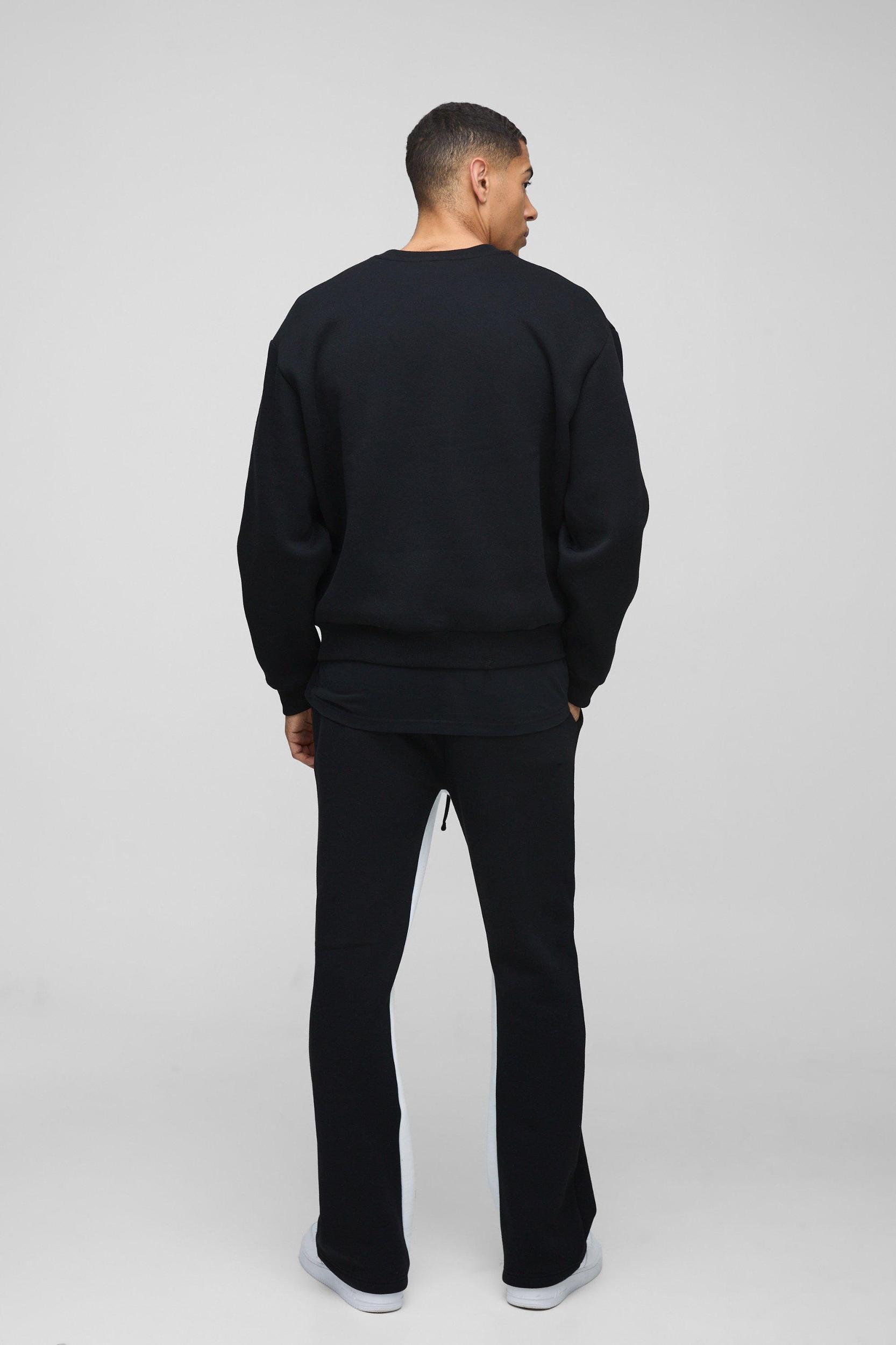 Oversized Boxy Star Printed Sweatshirt | boohooMAN USA Product Image