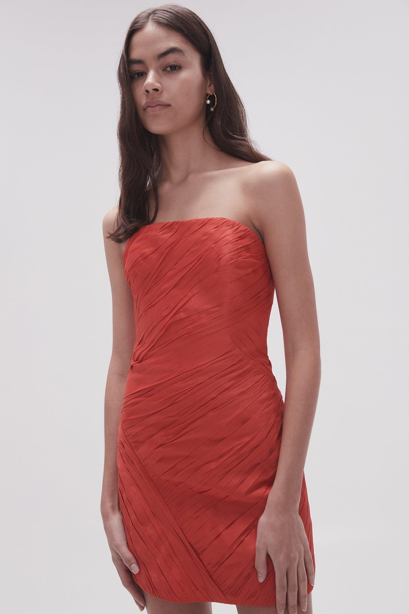 Anima Ruched Mini Dress Product Image