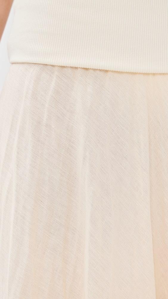 Johanna Ortiz Ecru Light And Sound Ankle Skirt | Shopbop Product Image