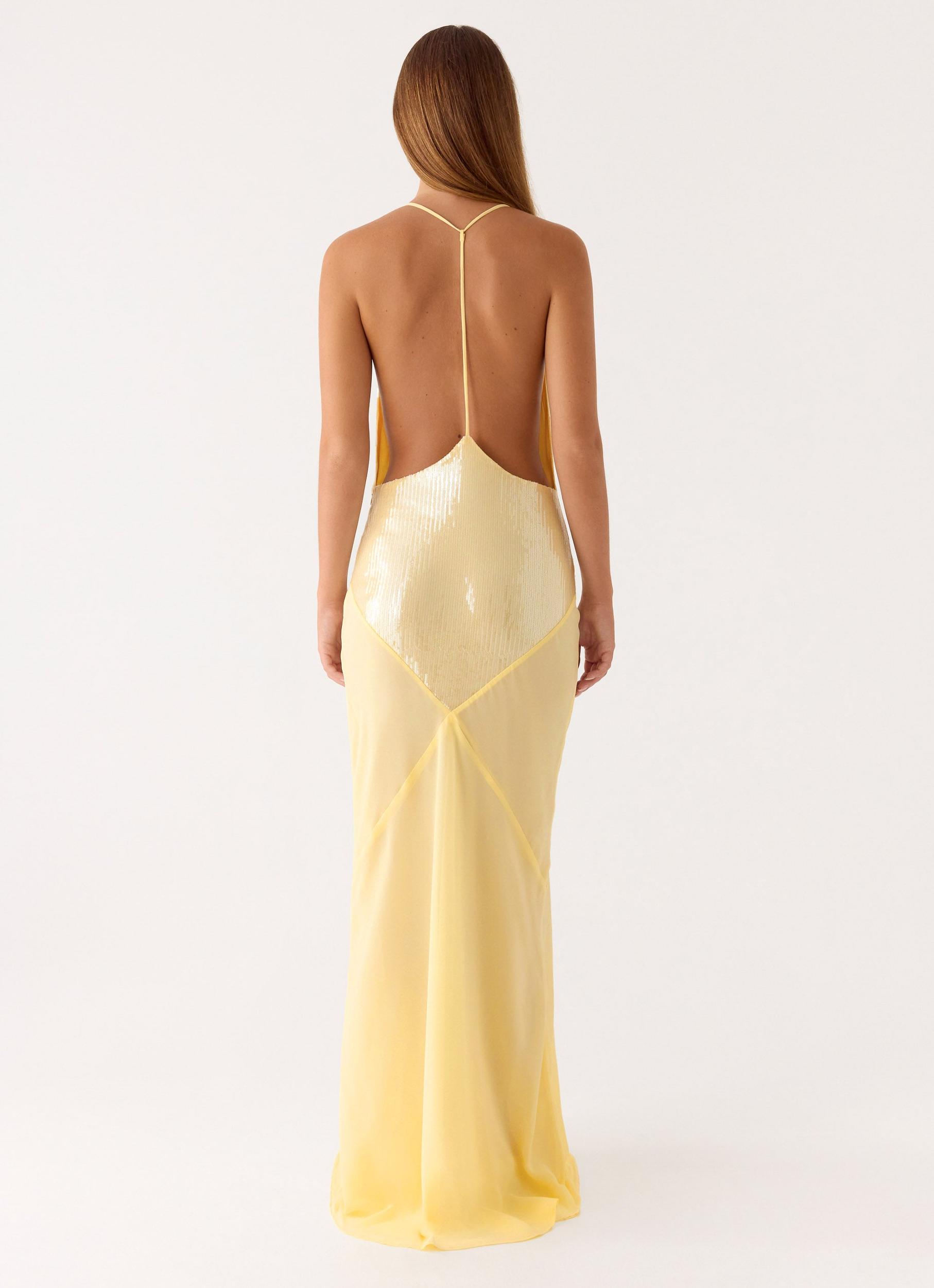 Cleodora Maxi Dress - Yellow Product Image
