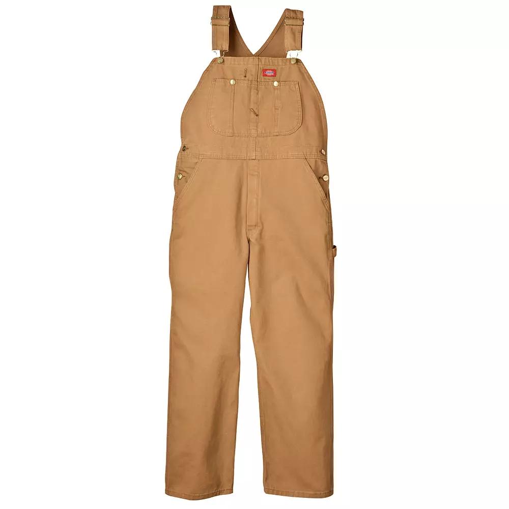 Men's Dickies Bib Overall, Size: 32 X 32, Brown Duck Product Image