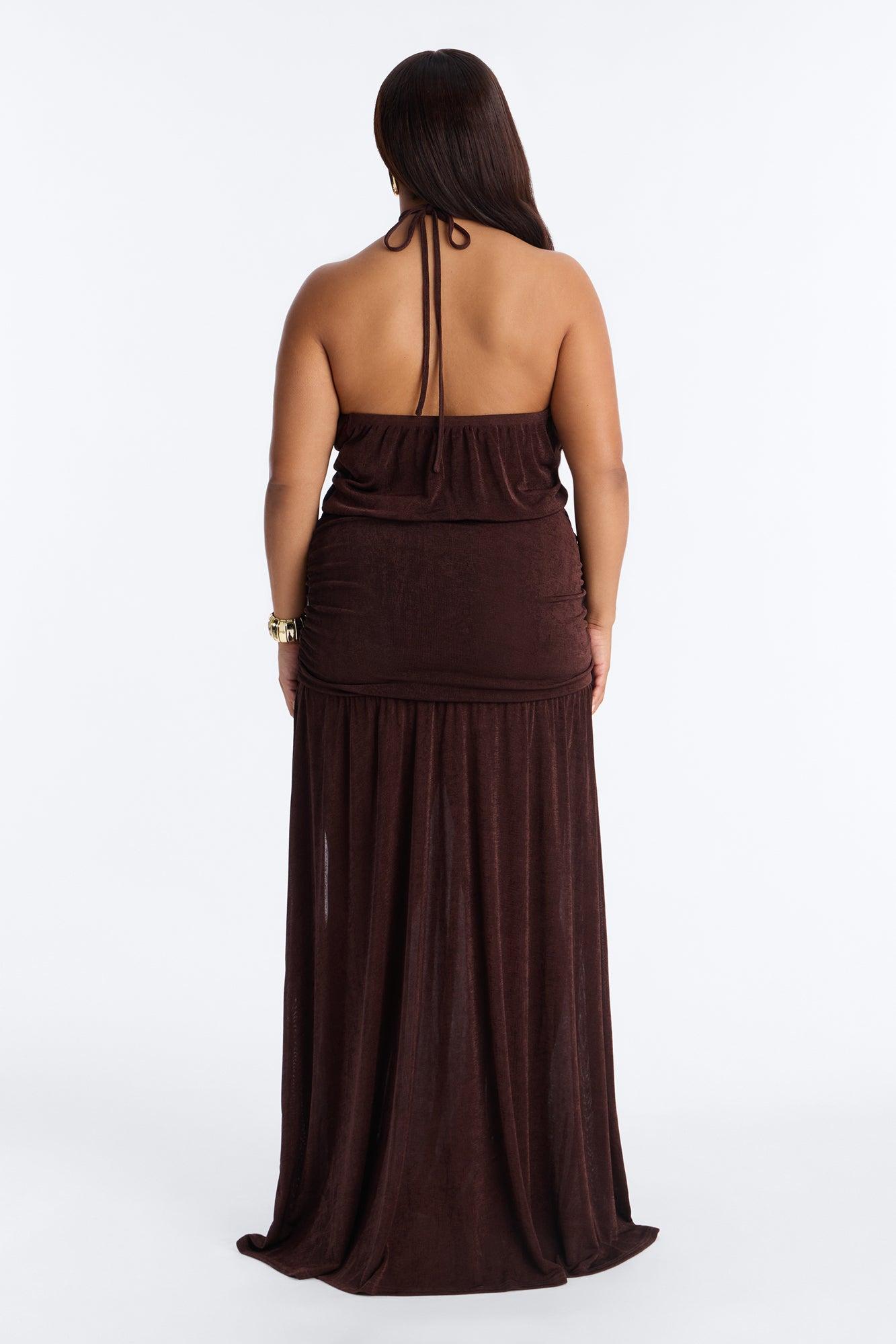 Main Character Maxi Dress - Chocolate Female Product Image