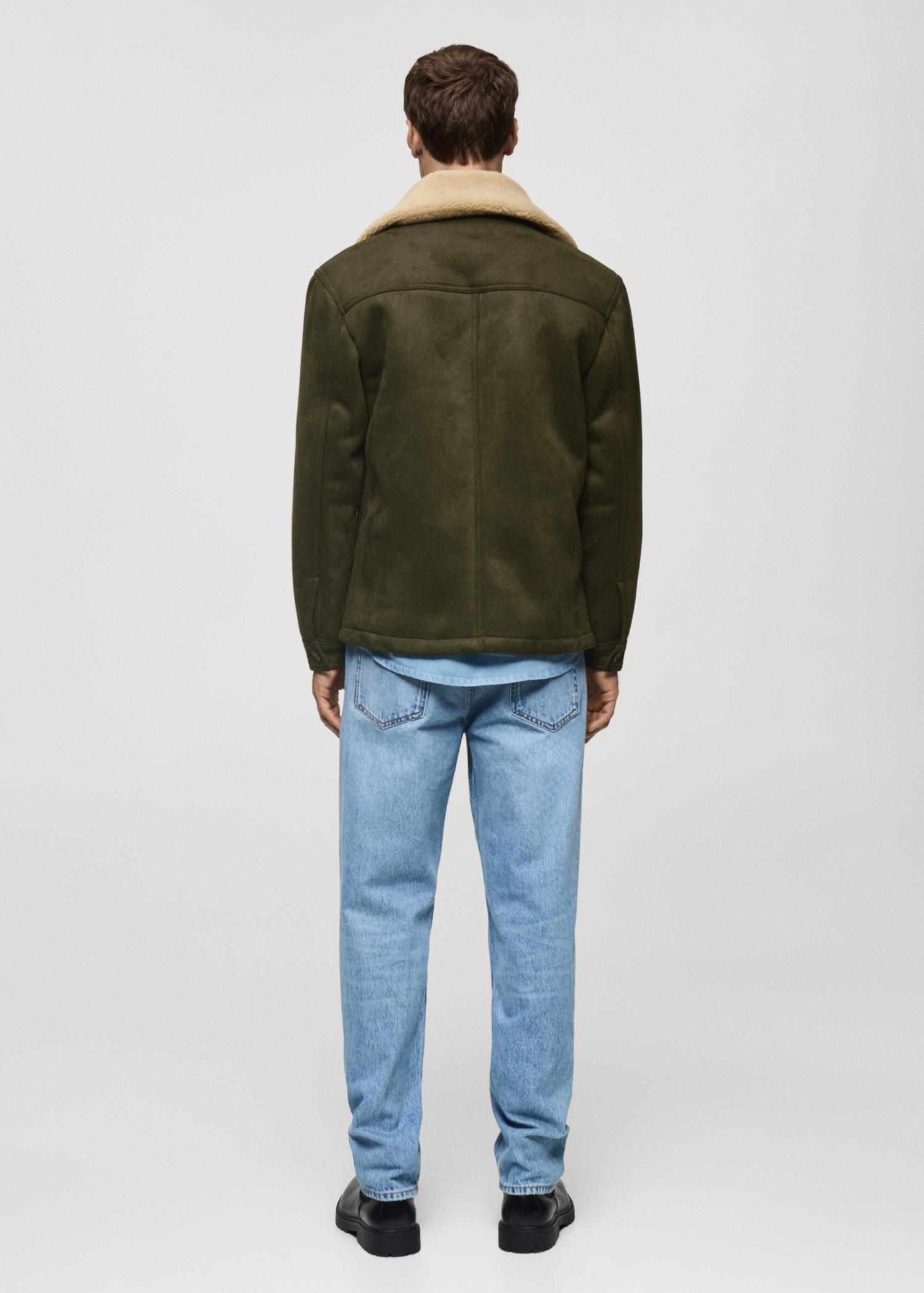 Double face jacket with fleece lining - Men | MANGO USA Product Image