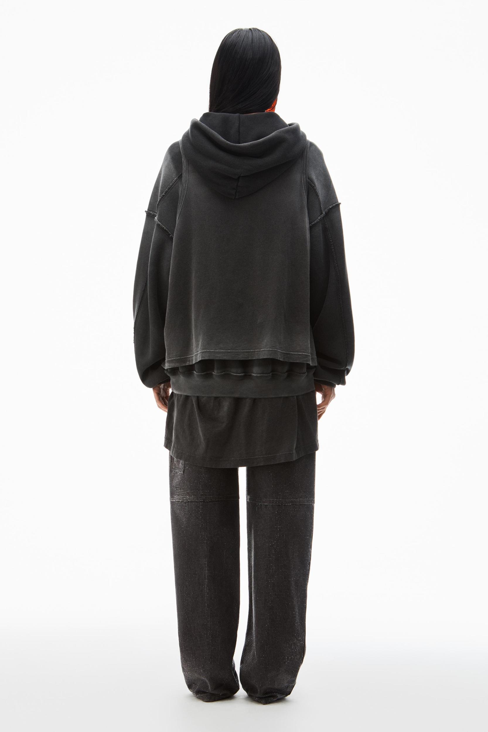 Oversize Triple-layer Unisex Hoodie In Cotton Product Image