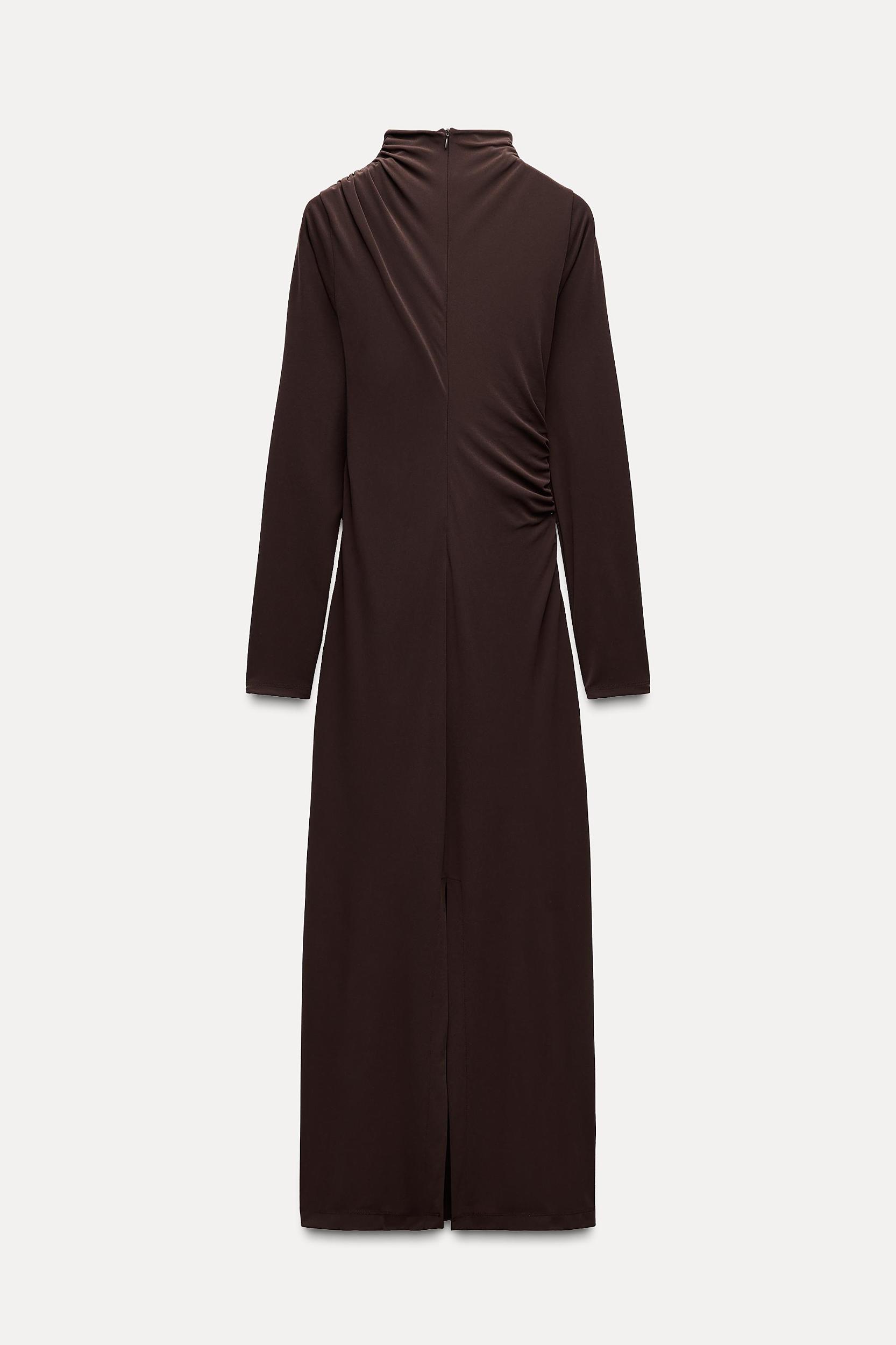 DRAPED MIDI DRESS Product Image
