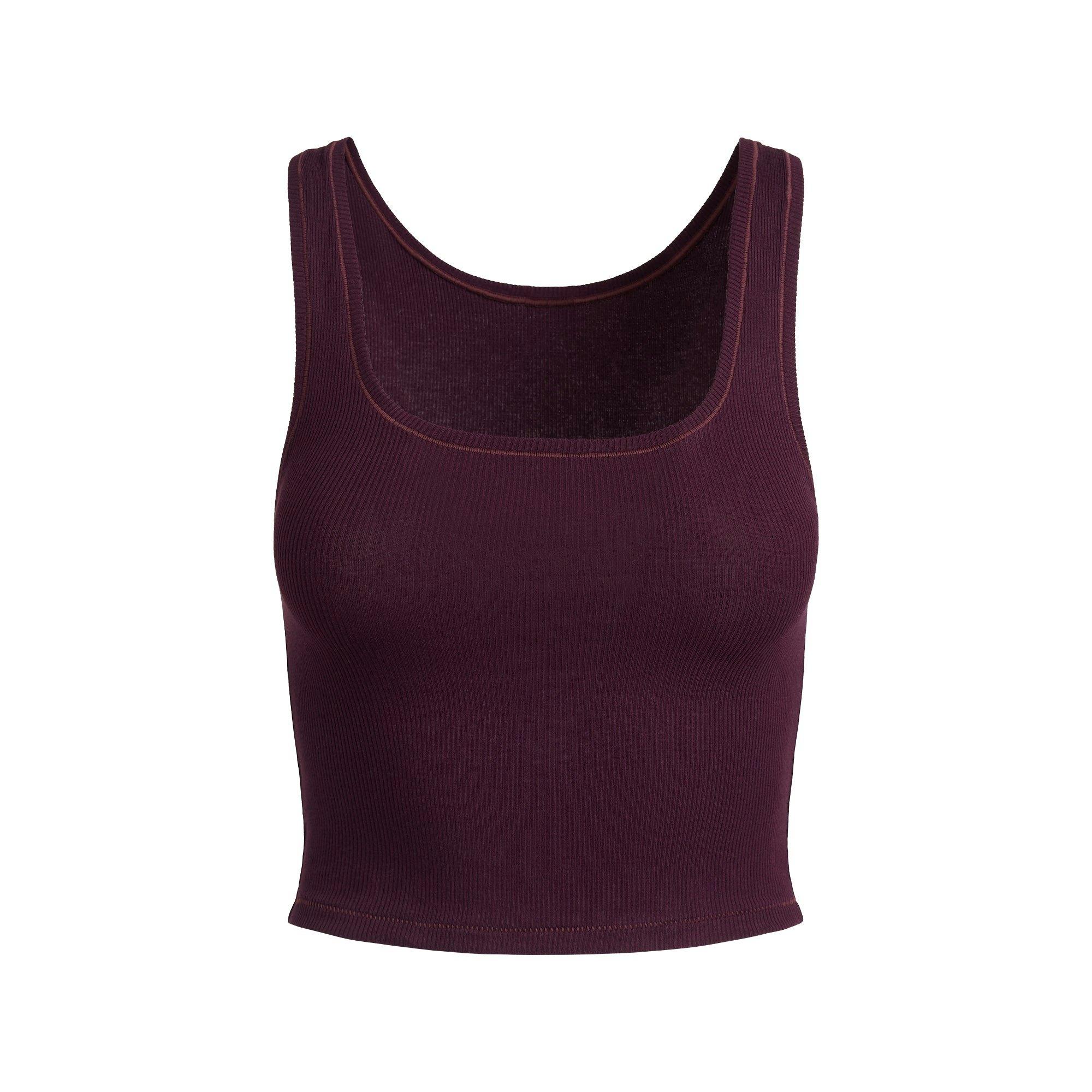 COTTON RIB TANK | CURRANT Product Image