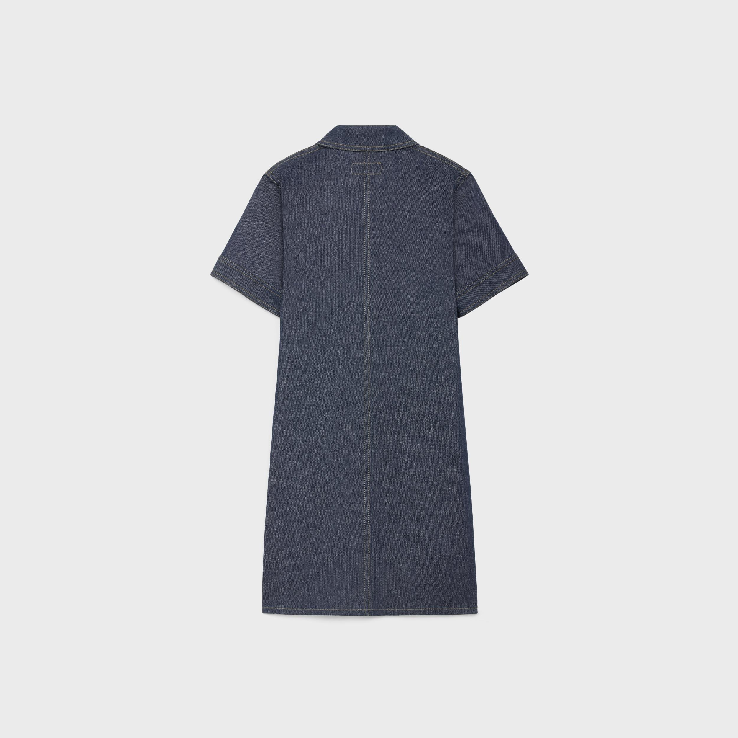 mini dress in raw wash denim Product Image