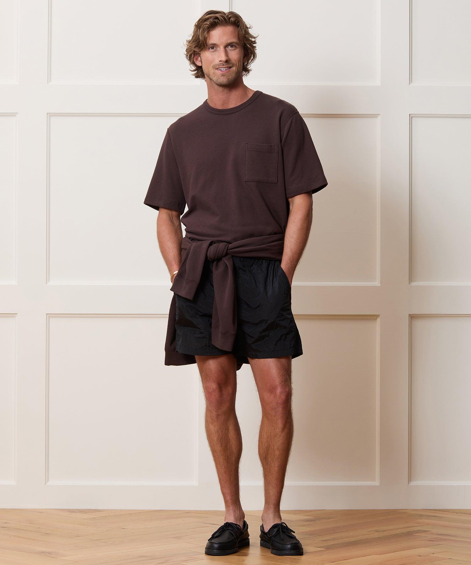 Lightweight Terry Cloth Short-Sleeve Sweatshirt Product Image