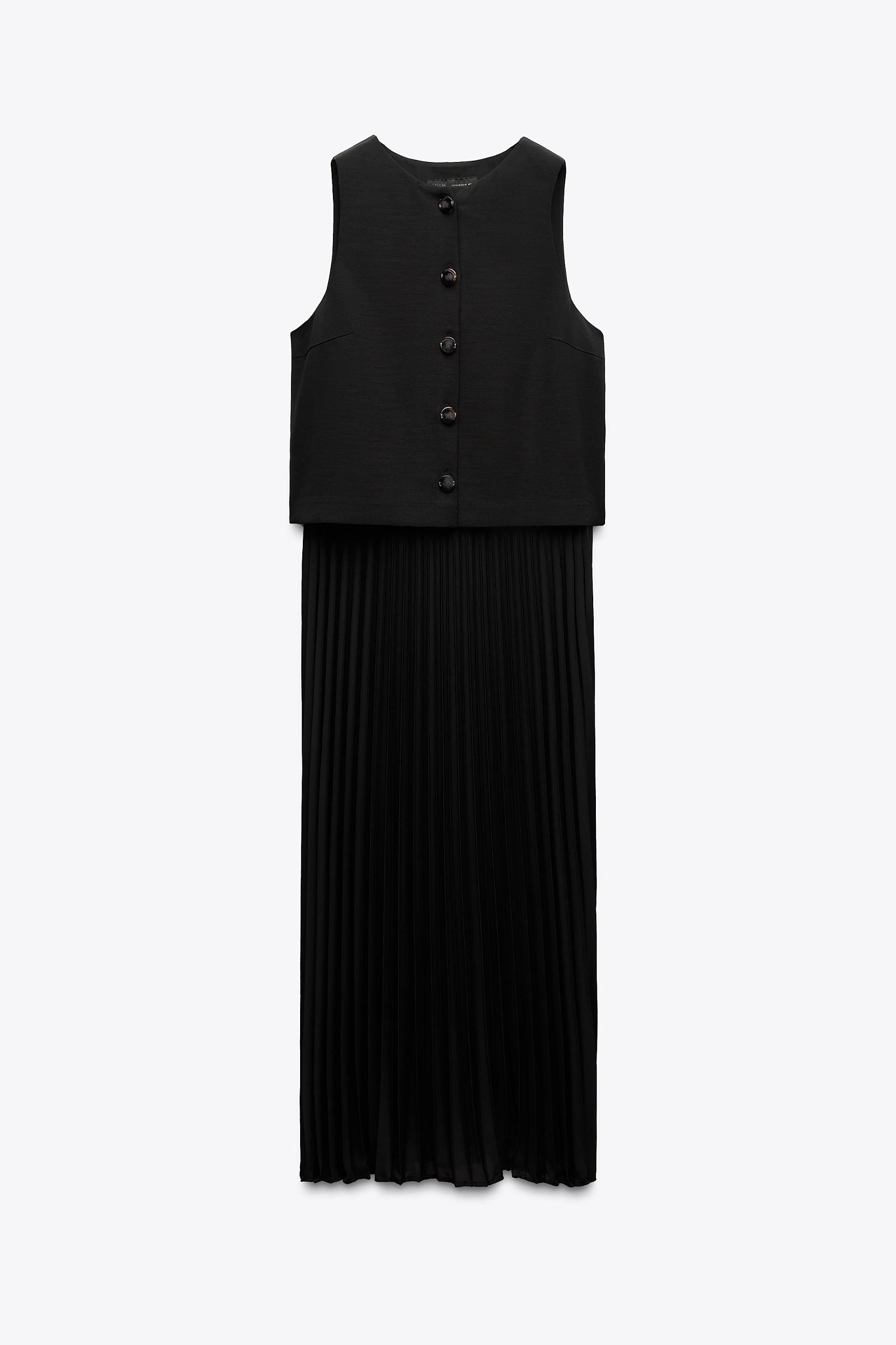 PLEATED COMBINATION DRESS Product Image