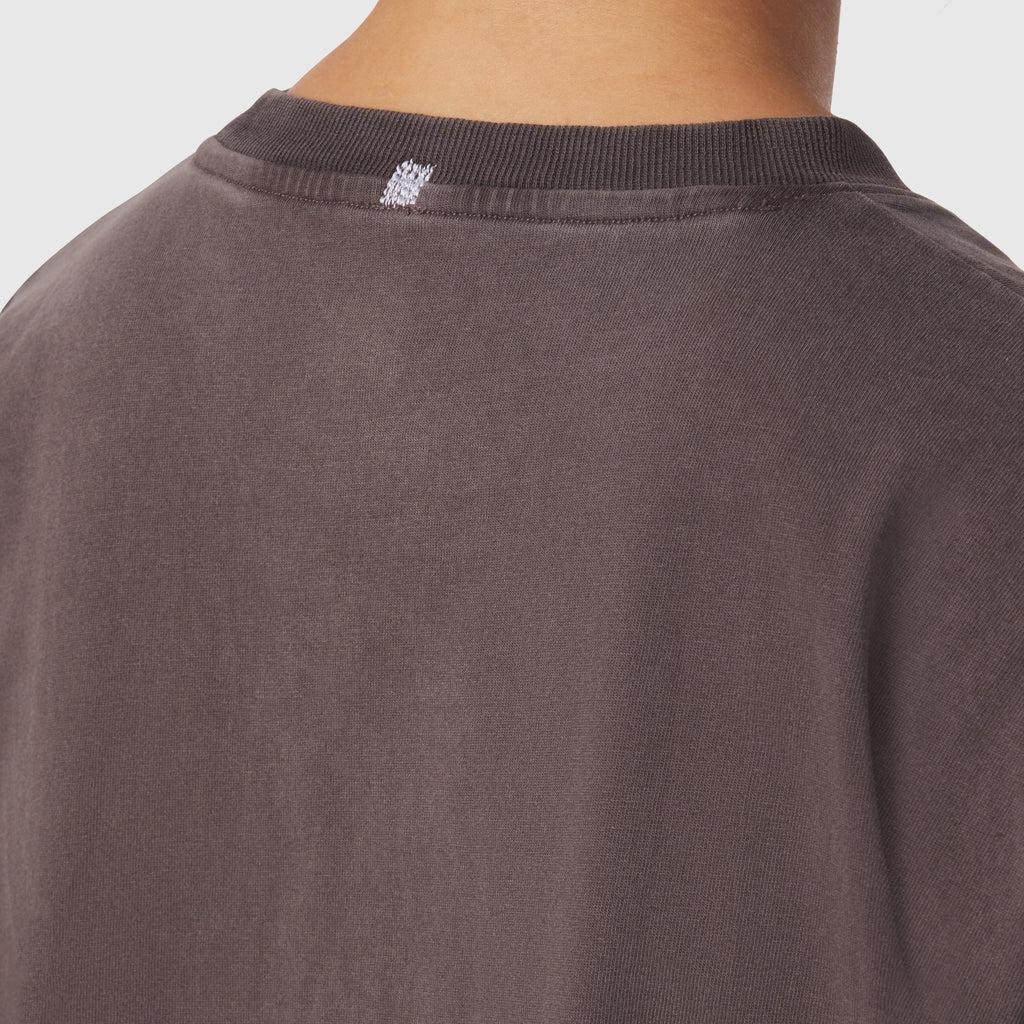 1102. Distressed Relaxed Tee - Dark Earth Product Image