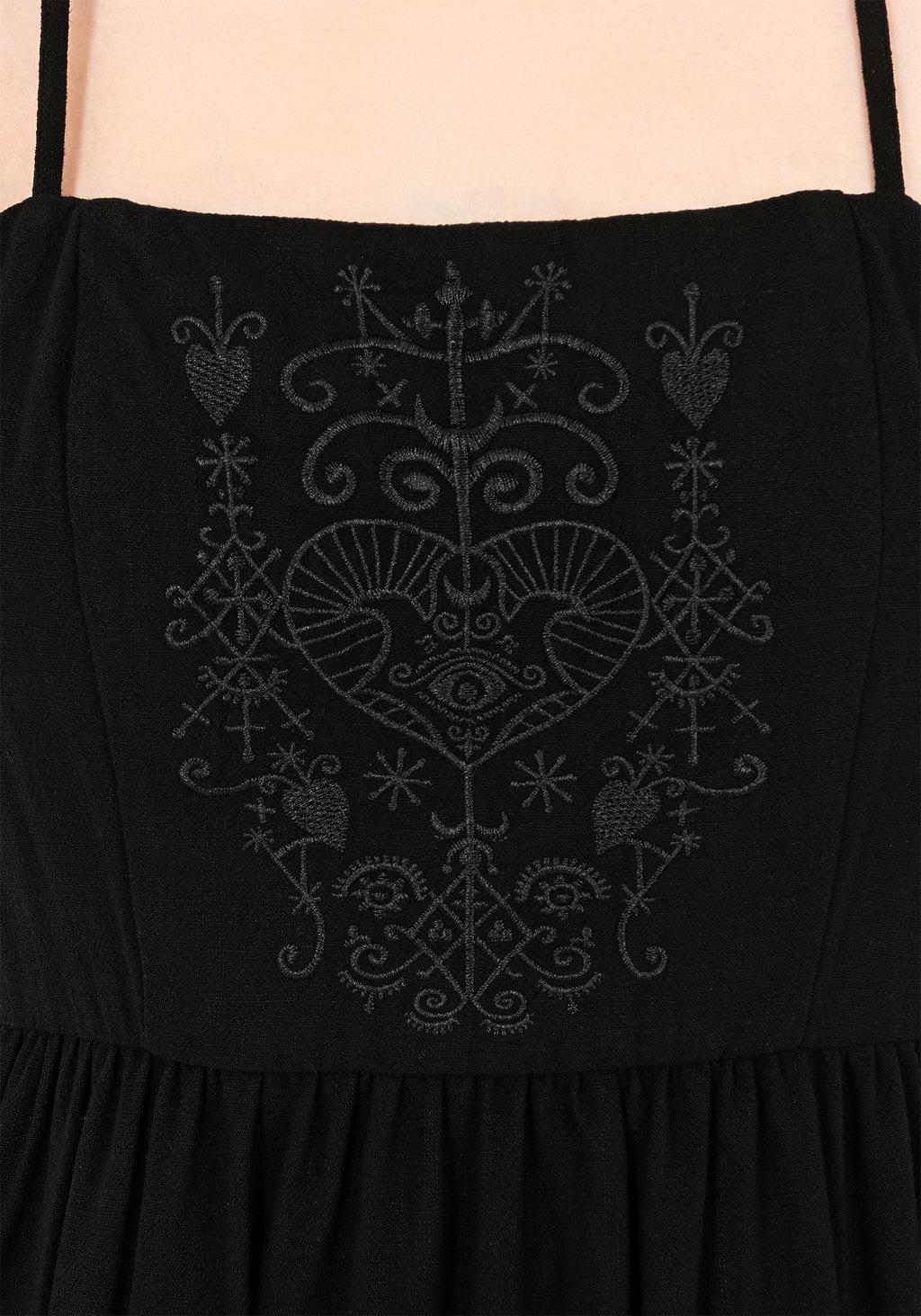 Cordata Embroidered Cami Mini Smock Dress Product Image