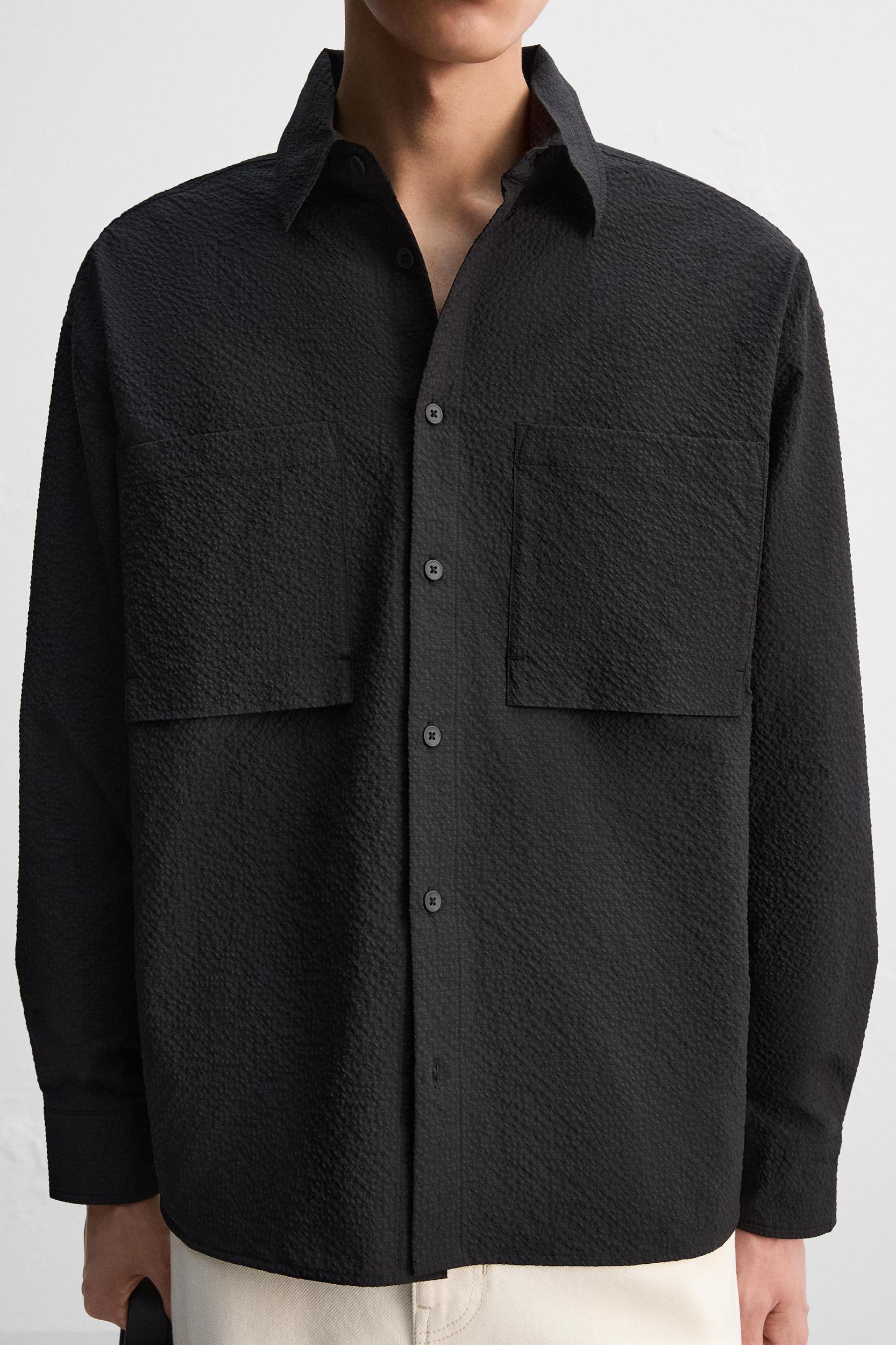 RELAXED FIT SEERSUCKER SHIRT Product Image