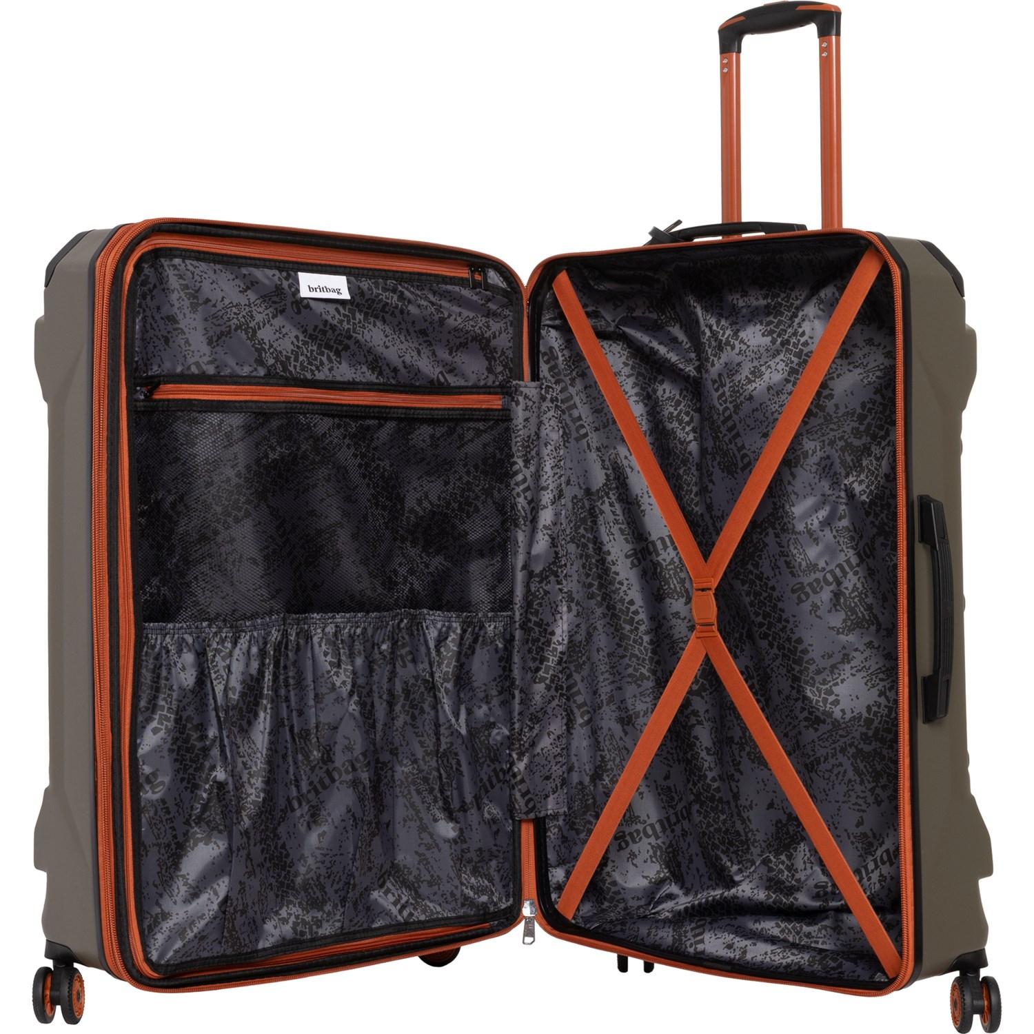 BritBag 32” Himalayas Spinner Suitcase - Hardside, Expandable, Dark Olive-Rust Trim Product Image