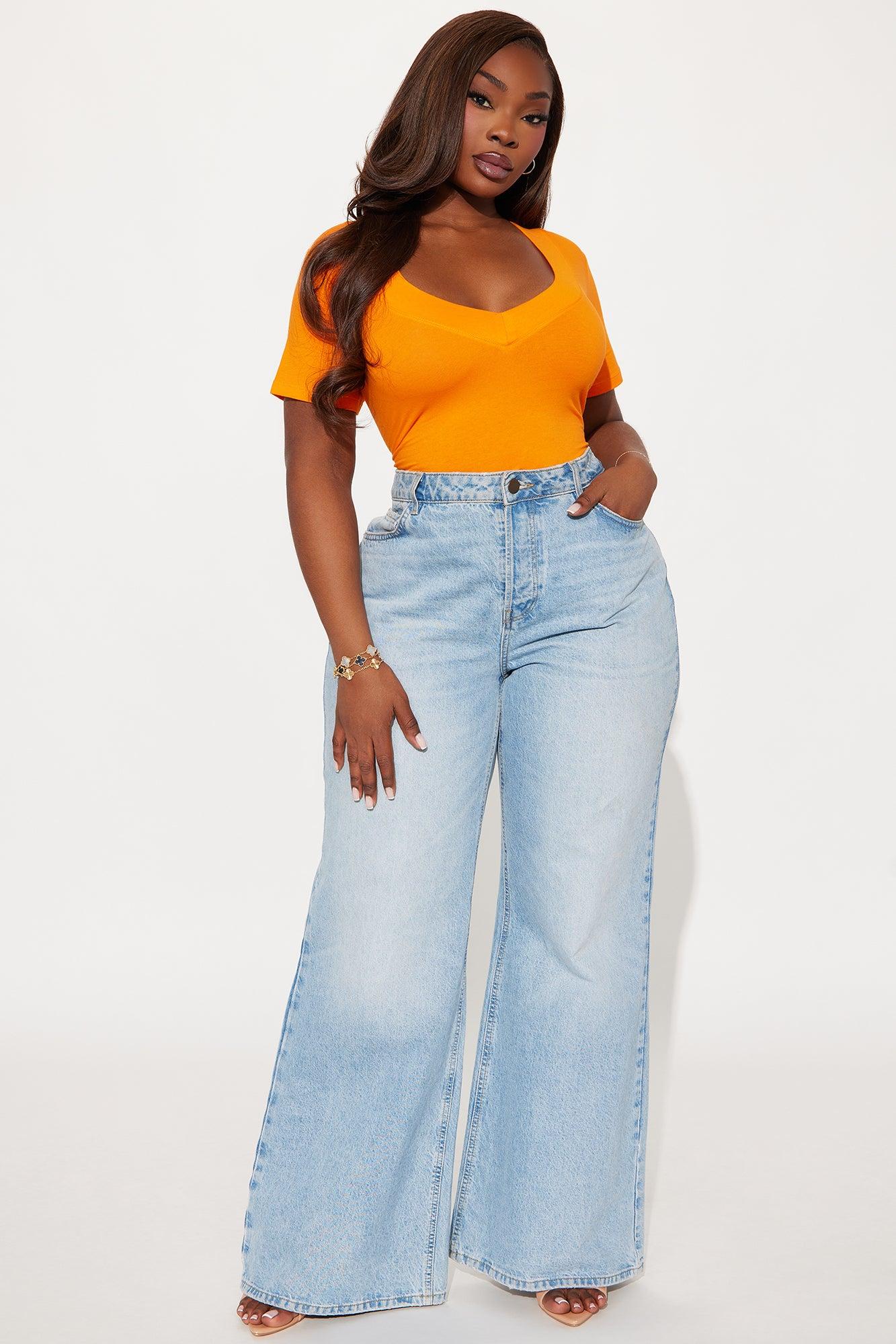 Not On My Level Top - Orange Product Image