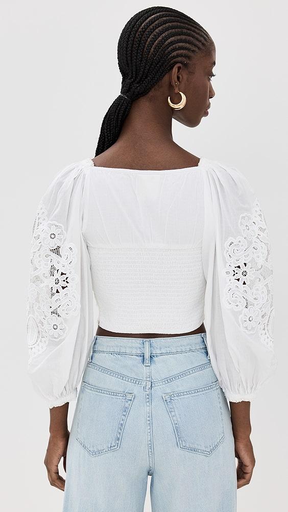 FARM Rio Lace Blouse | Shopbop Product Image