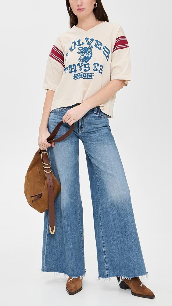 MOTHER The Swisher Sneak Fray Jeans | Shopbop Product Image