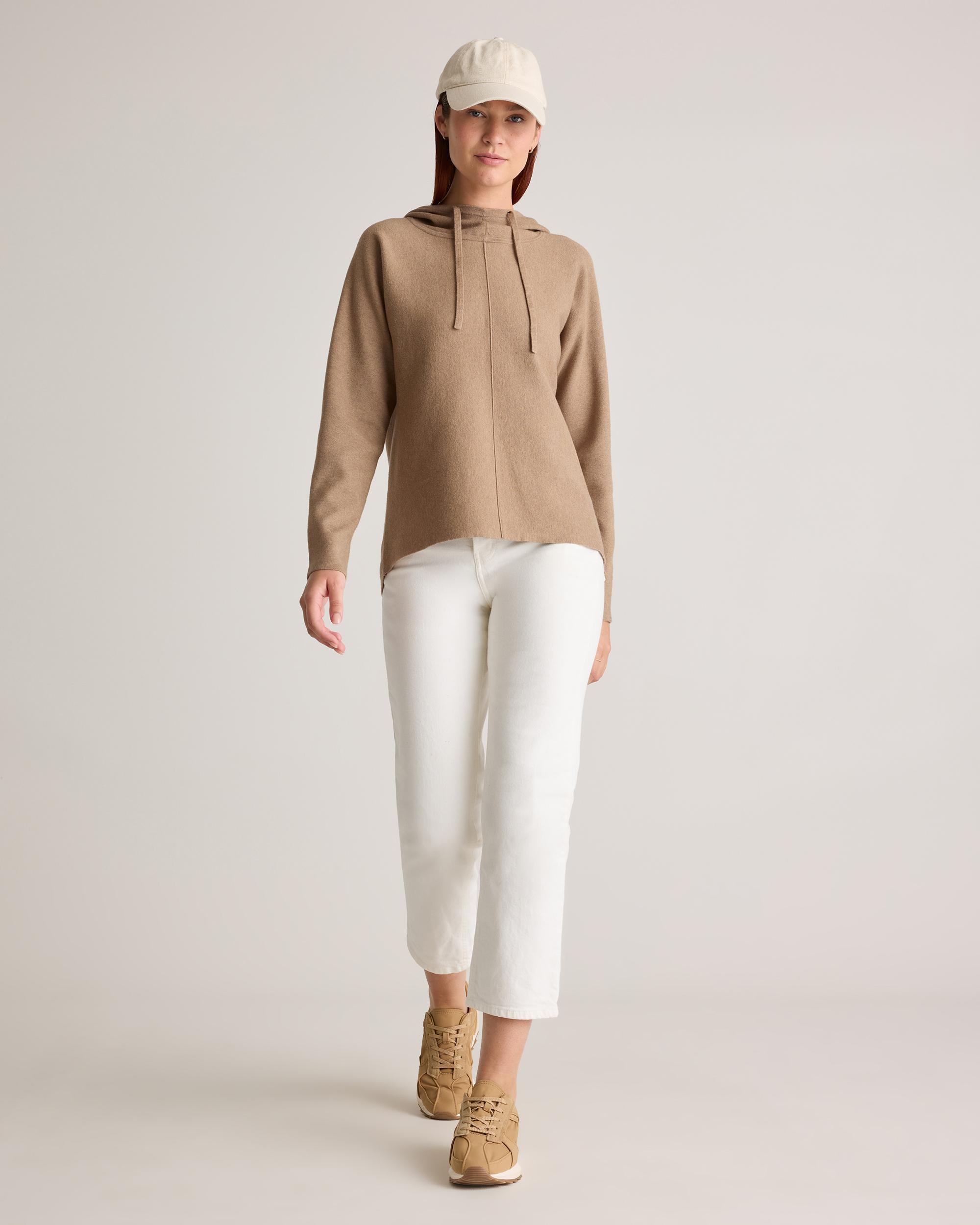 Quince | Women's Eco-Knit Milano Stitch Pullover Hoodie Size XS, Viscose Product Image