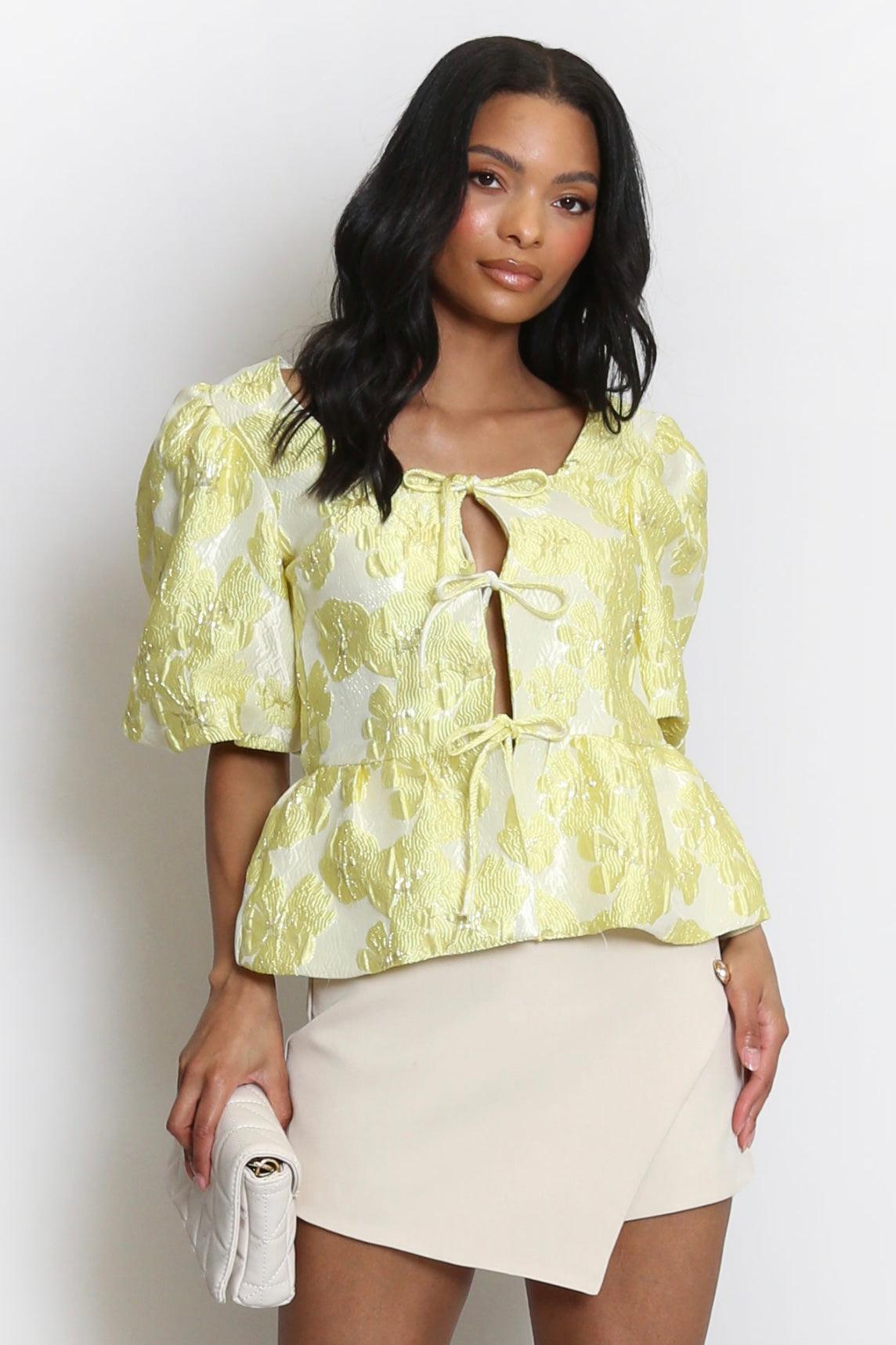 AURELIA PEPLUM BLOUSE Product Image