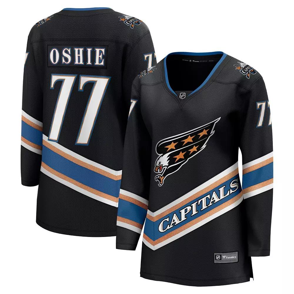 Women's Fanatics TJ Oshie Black Washington Capitals Alternate 50th Anniversary Premier Breakaway Player Jersey,  Product Image