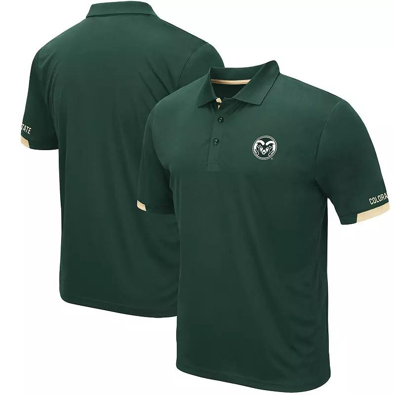 Men's Colosseum Green Colorado State Rams Santry Lightweight Polo,  Product Image