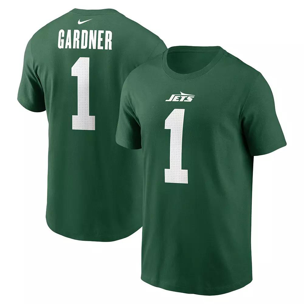 Men's Nike Sauce Gardner Green New York Jets Name & Number T-Shirt, Size: XL Product Image