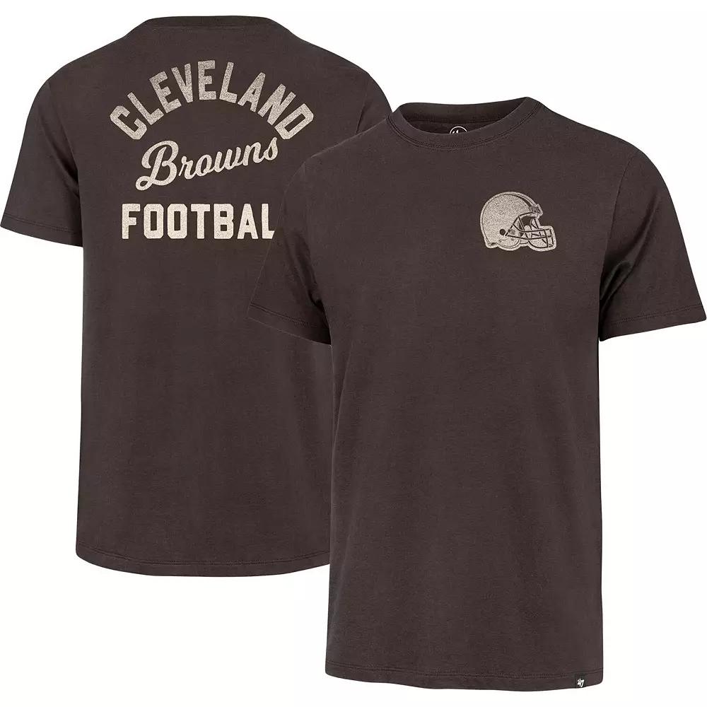 Men's '47 Brown Cleveland Browns Turn Back Franklin T-Shirt, Size: Small Product Image