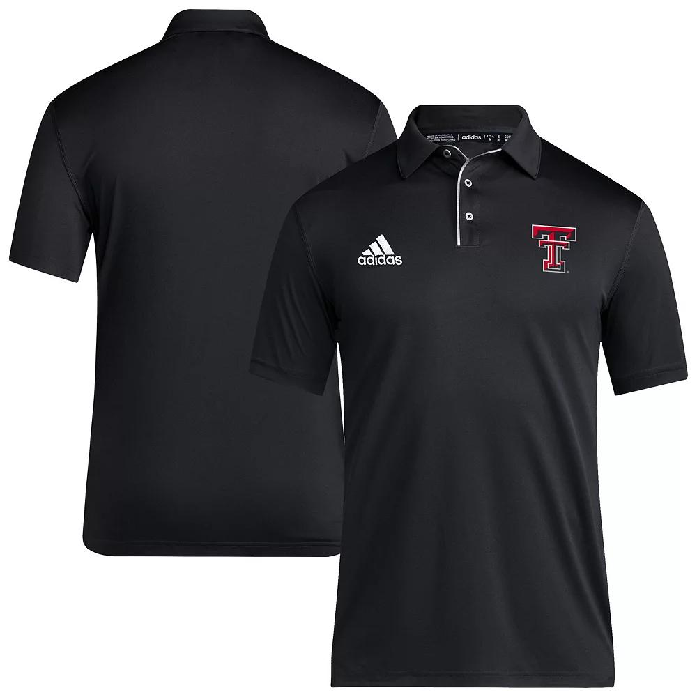 Men's adidas Black Texas Tech Red Raiders 2024 Coaches AEROREADY Polo,  Product Image