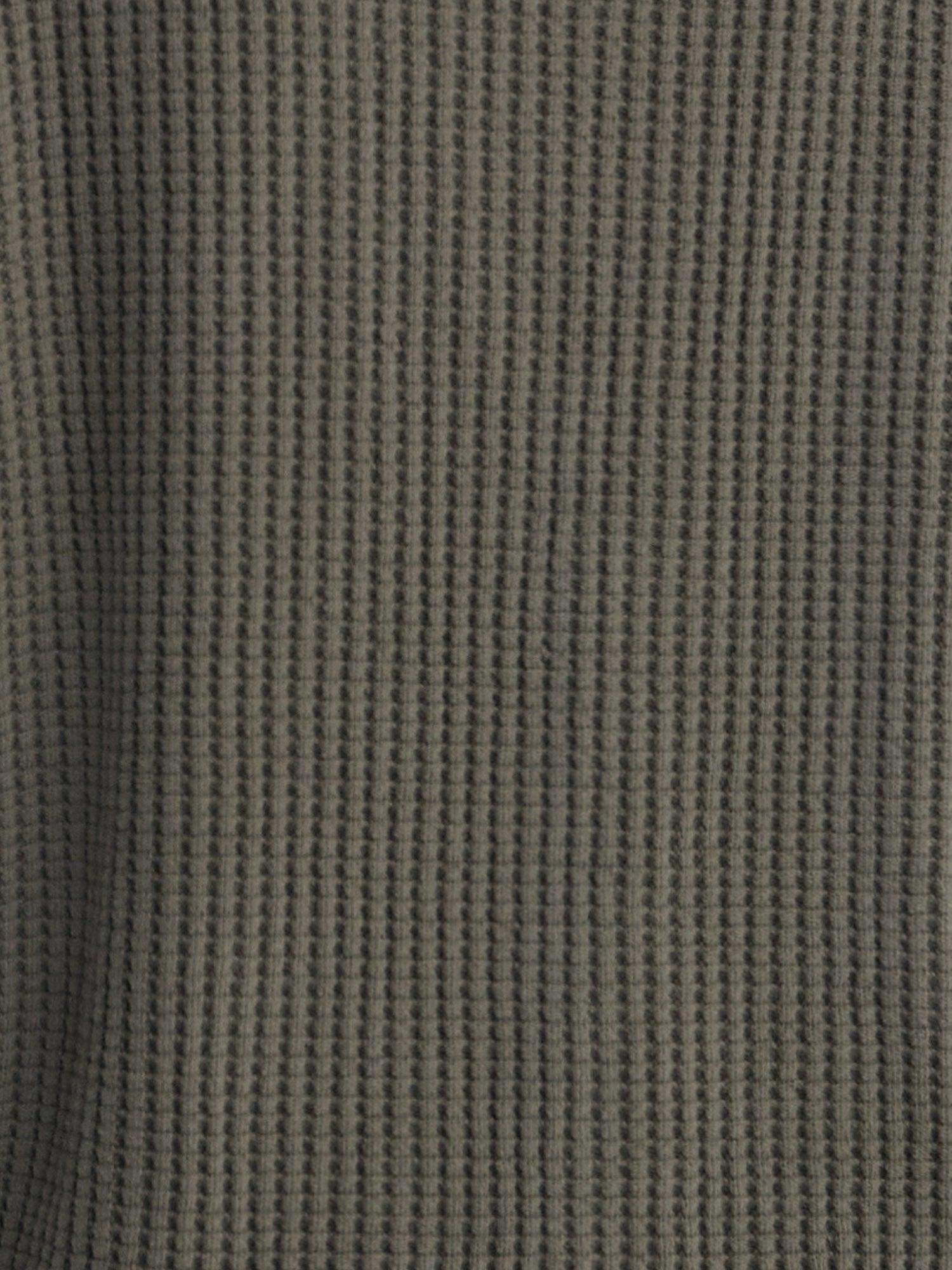 Organic Waffle Collared Half-Zip Sweatshirt Female Product Image