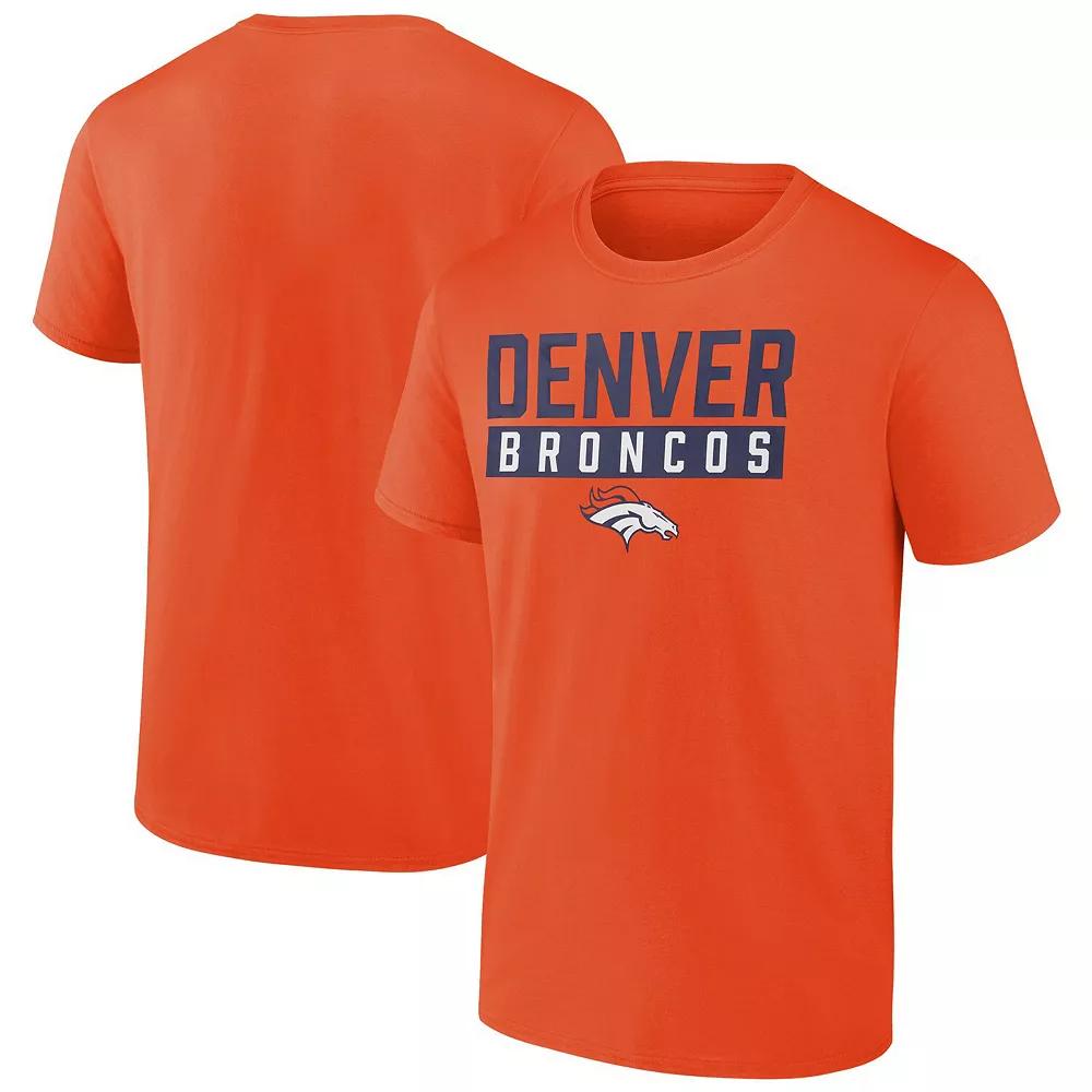 Men's Fanatics  Orange Denver Broncos T-Shirt, Size: XL Product Image