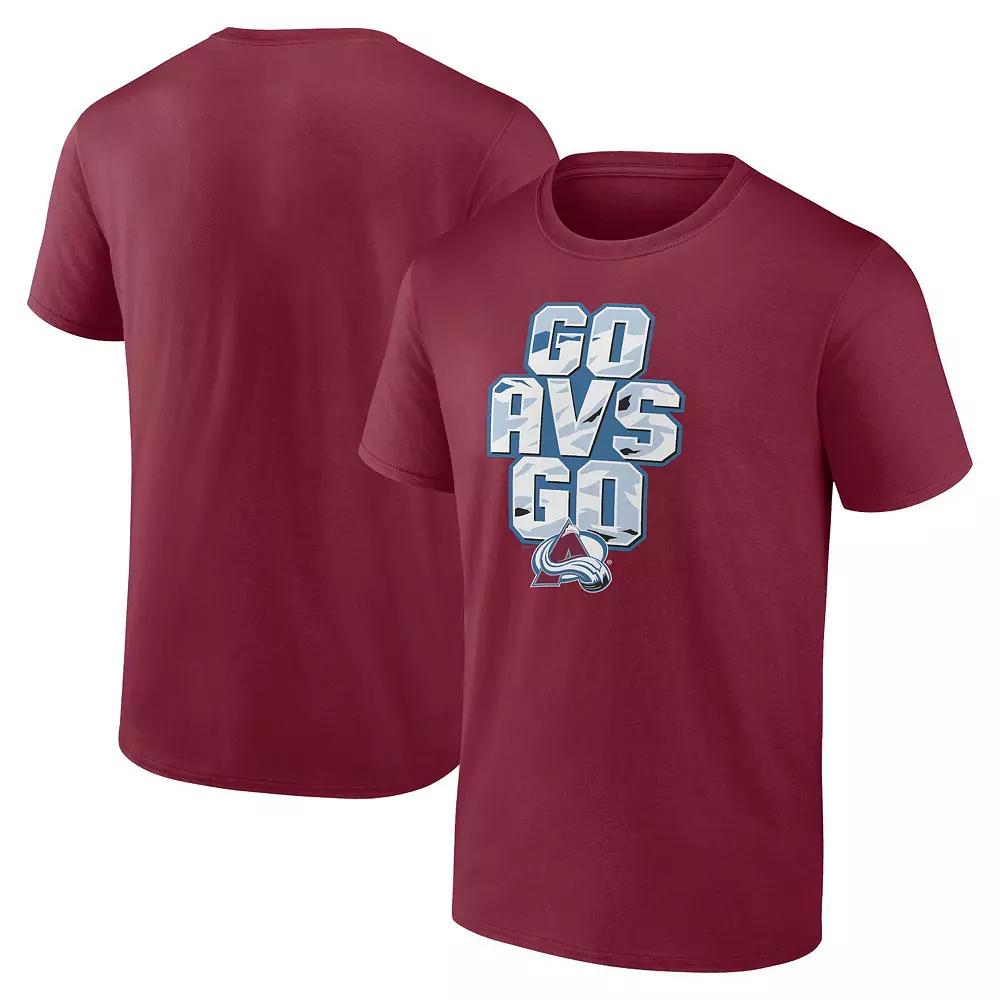 Men's Fanatics Burgundy Colorado Avalanche Local T-Shirt,  Product Image