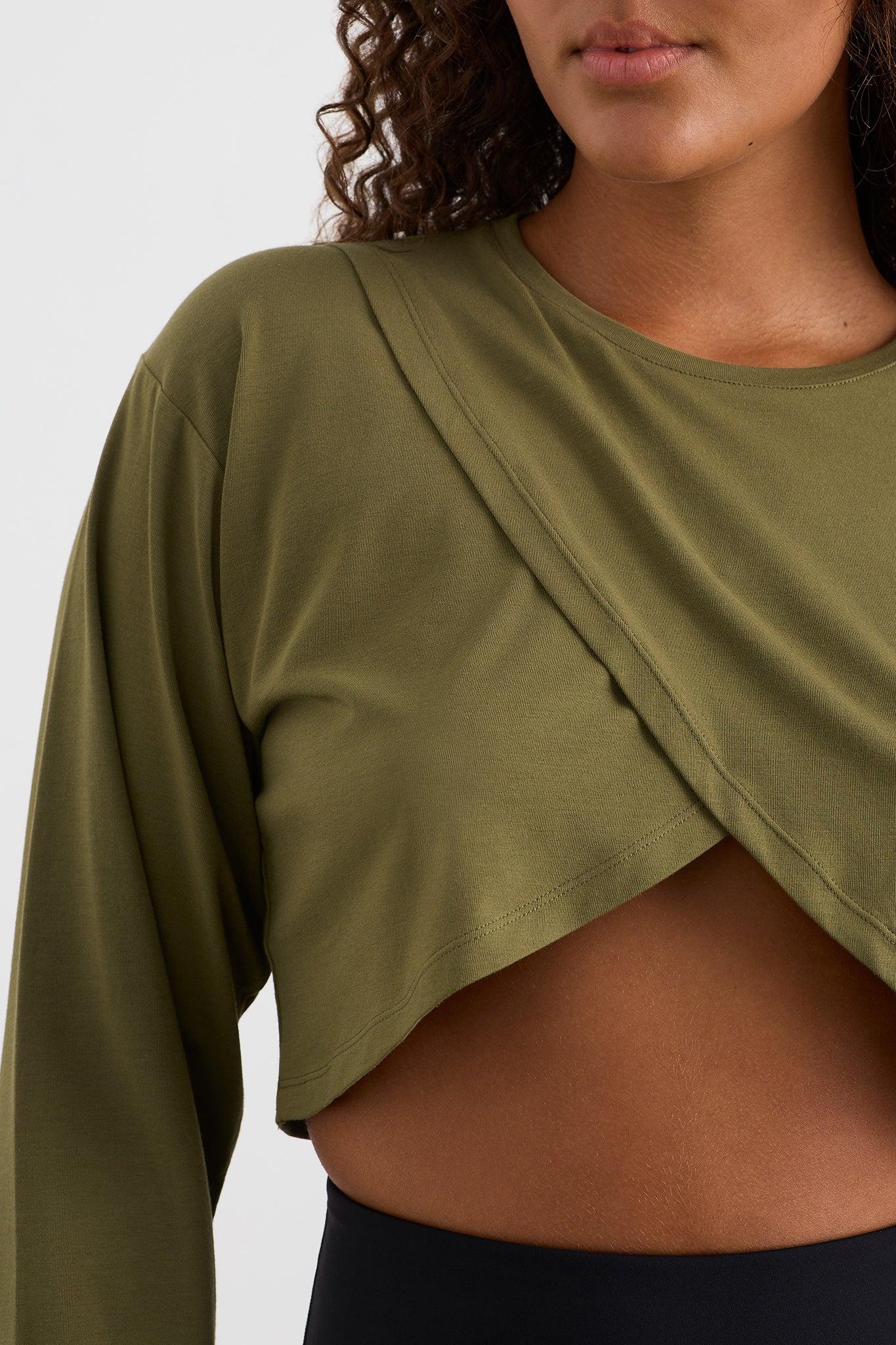 Cropped Crossover Ls Top 440 Product Image