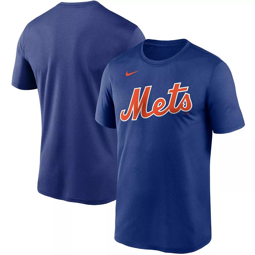 Men's Nike Royal New York Mets Wordmark Legend Performance T-Shirt, Size: Small, Blue Product Image